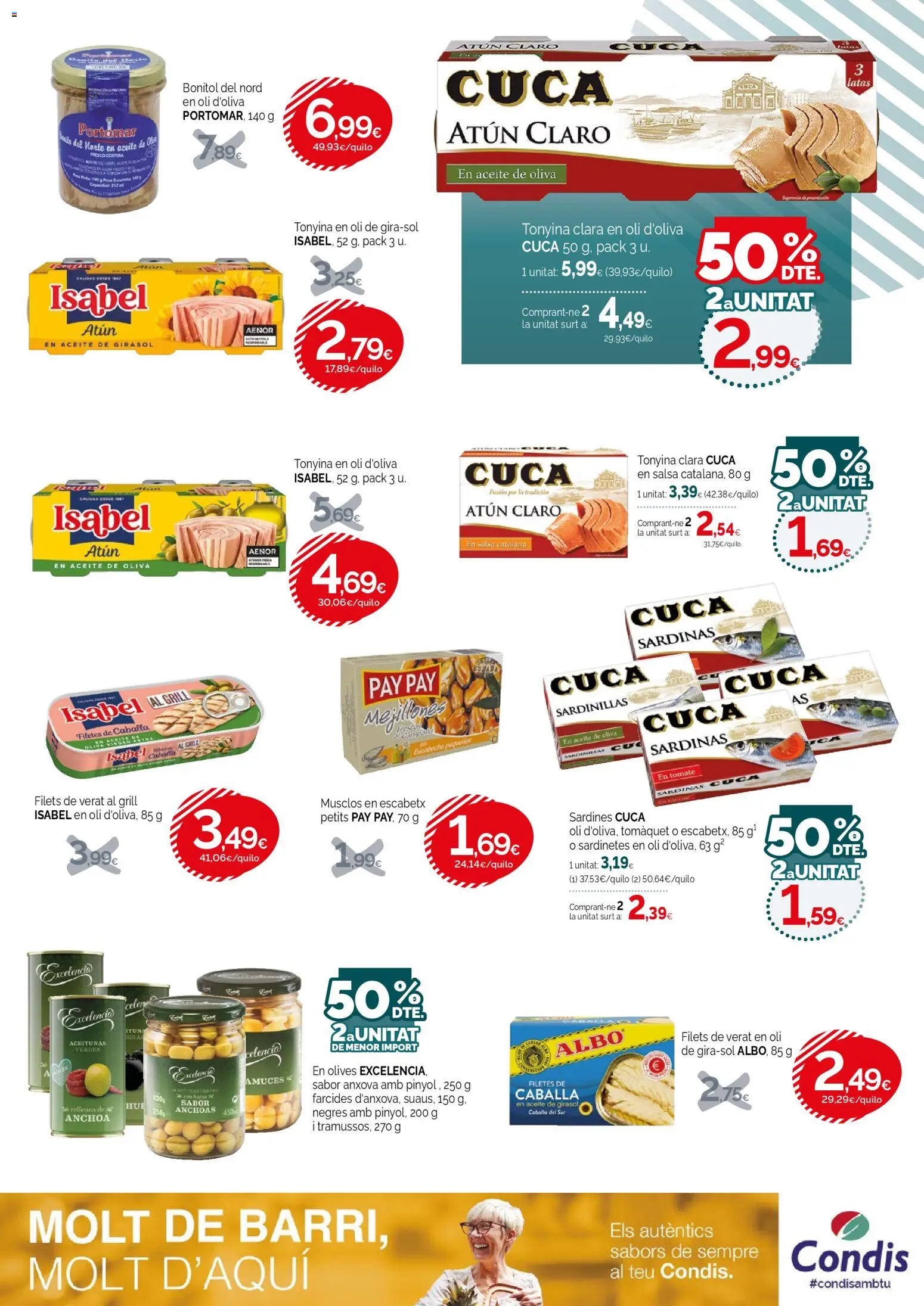 Condis folleto life │ válido desde el 04.03.2026 | Página: 15 | Productos: Sardinillas, Aceite de oliva, Aceite de girasol, Anchoa