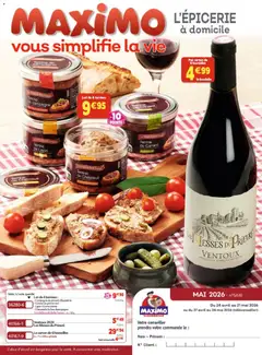 Maximo - Prévisualisation de Maximo catalogue epicerie valide à partir de 27.04.2026