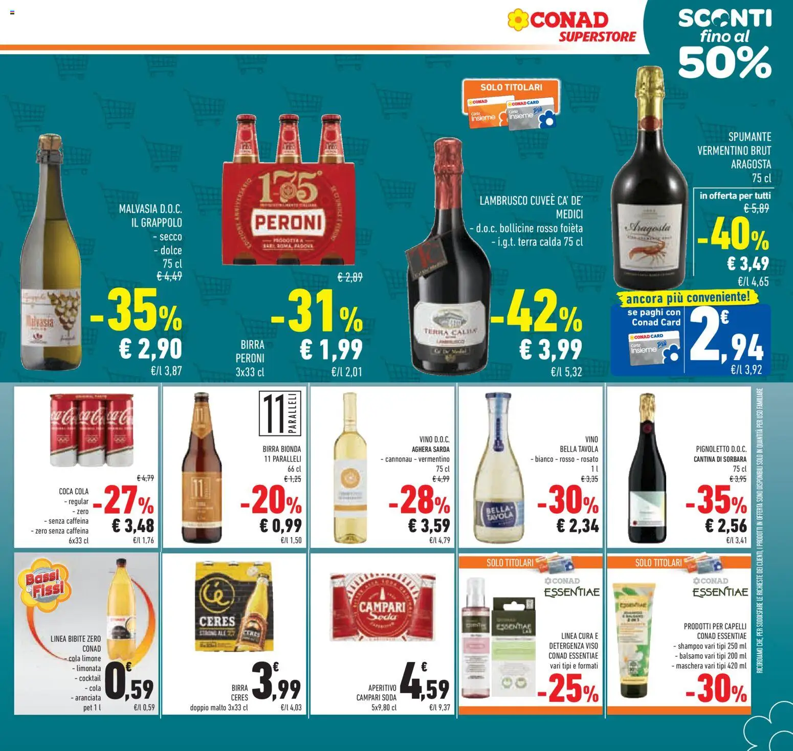 Volantino Conad del 11.03.2026 | Pagina: 29 | Prodotti: Balsamo, Birra, Limone, Vino