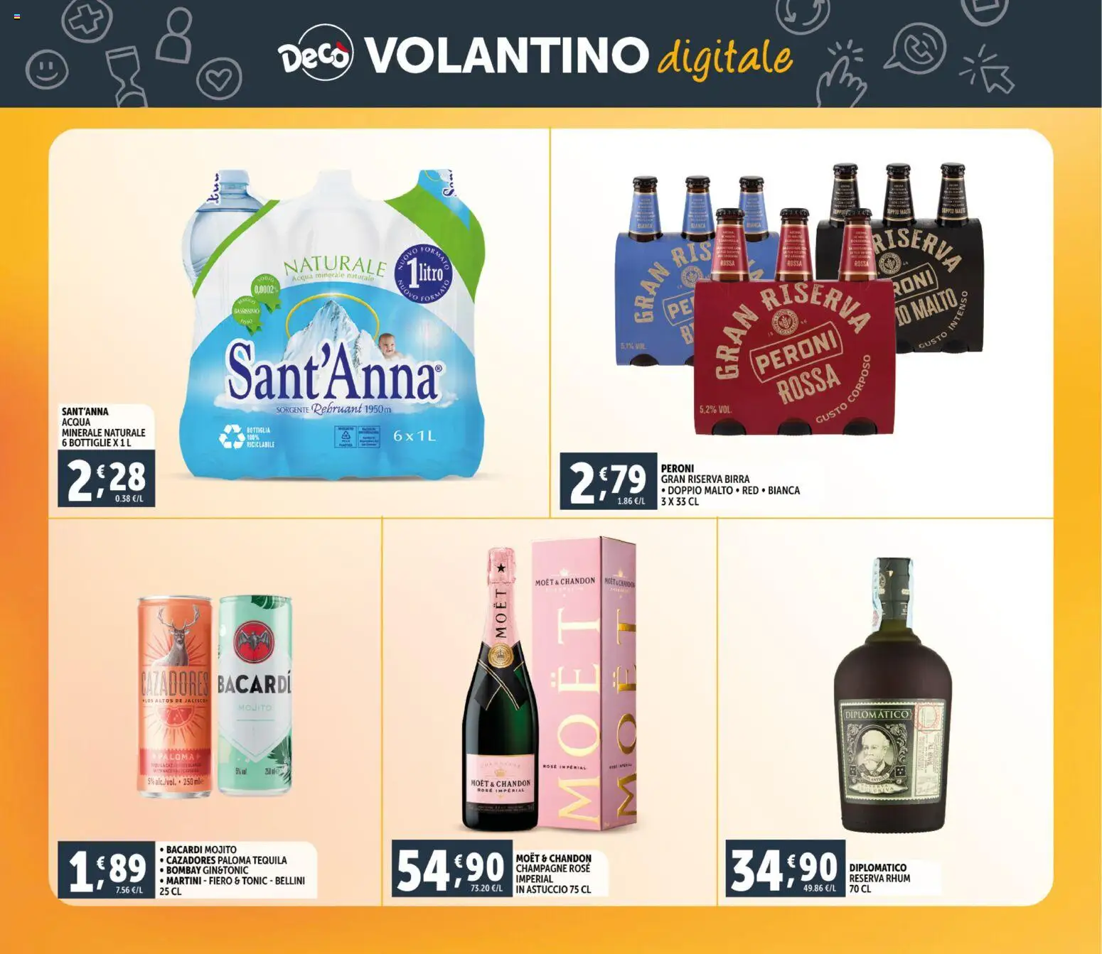 Volantino Decò del 06.03.2026 | Pagina: 27 | Prodotti: Birra, Astuccio, Acqua minerale, Bottiglia