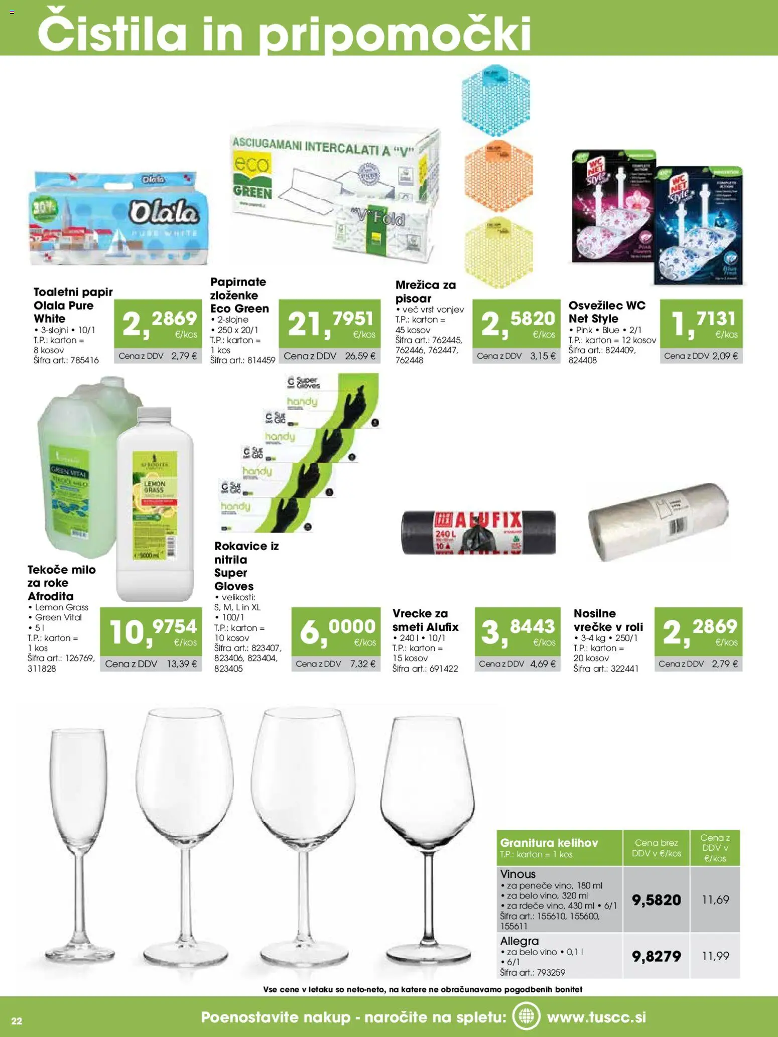 Novi Tuš katalog ponudbe – veljaven od 07.03.2026 | Stran: 22 | Izdelki: Tekoče milo, Čistila, Kos, Milo