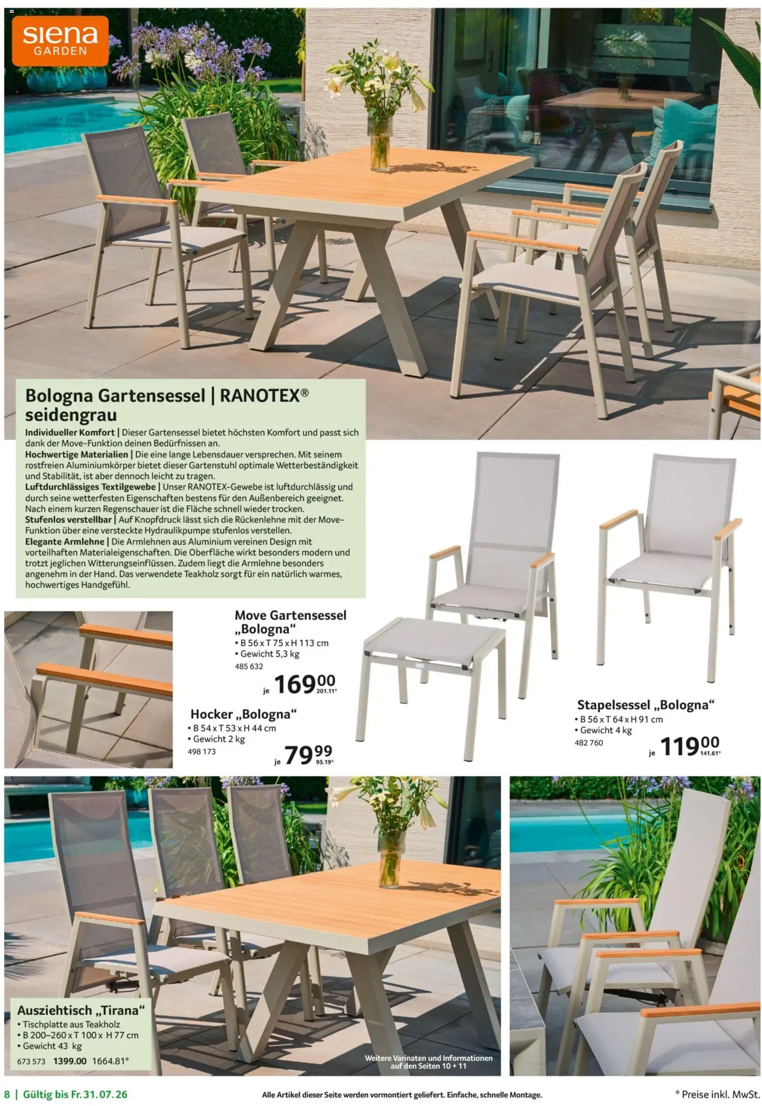 Selgros Garten Exklusiv – gültig ab 19.03.2026 | Seite: 8 | Produkte: Gewicht, Hocker