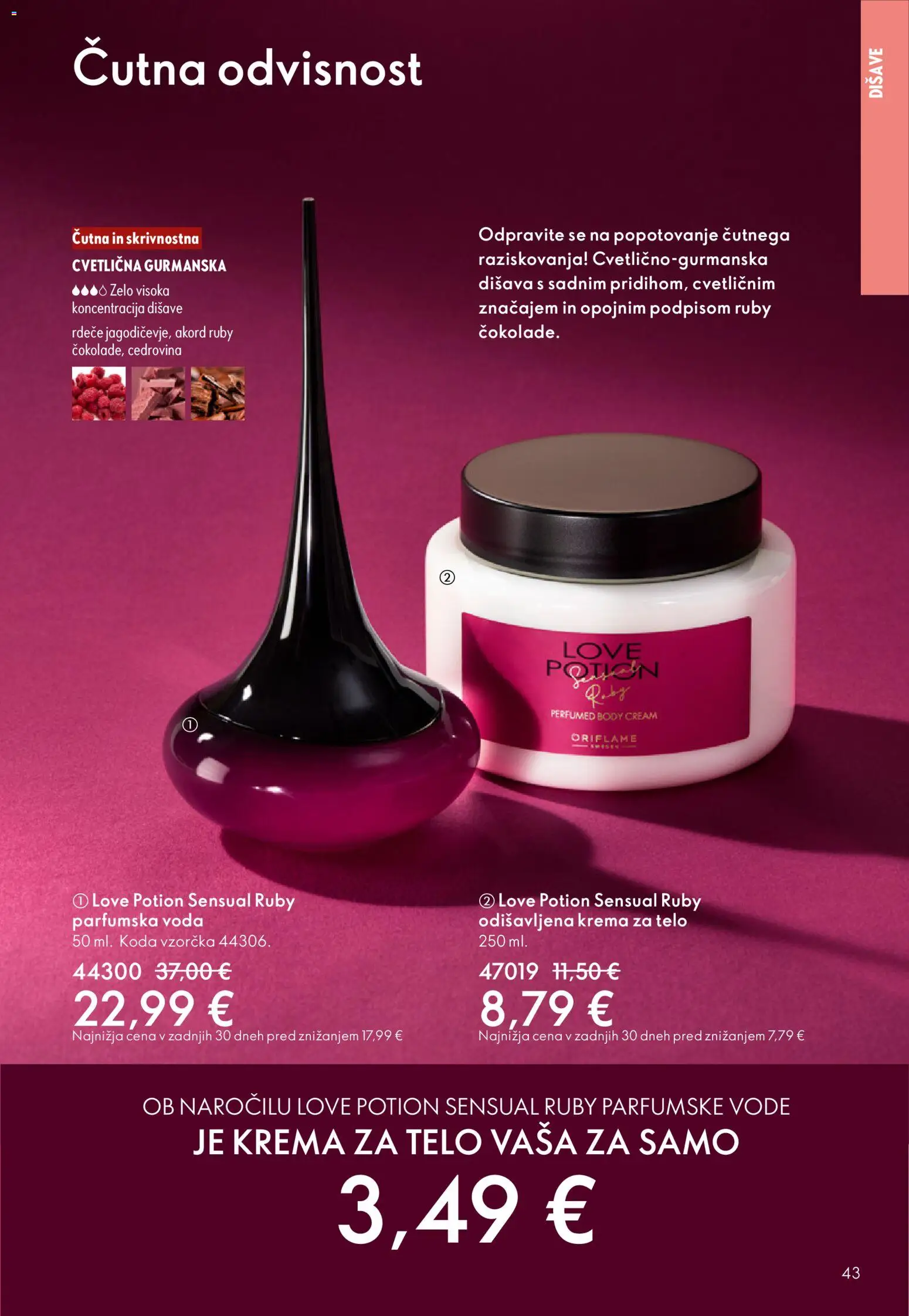 Novi Oriflame katalog ponudbe – veljaven od 11.03.2026 | Stran: 43 | Izdelki: Krema, Krema za telo, Voda, Parfumska voda
