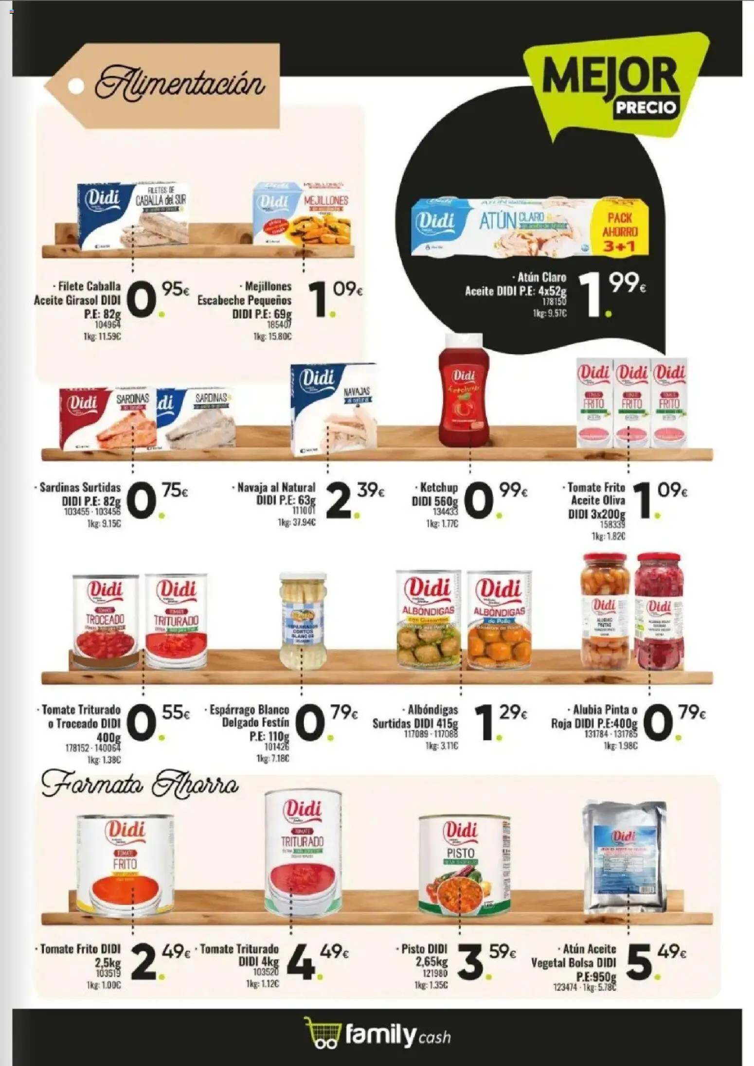 Family Cash folleto │ válido desde el 09.03.2026 | Página: 7 | Productos: Aceite, Bolsa, Atún claro, Tomate triturado