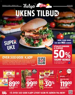 Forhåndsvisning av Meny Helgø kundeavis gyldig fra 27.04.2026