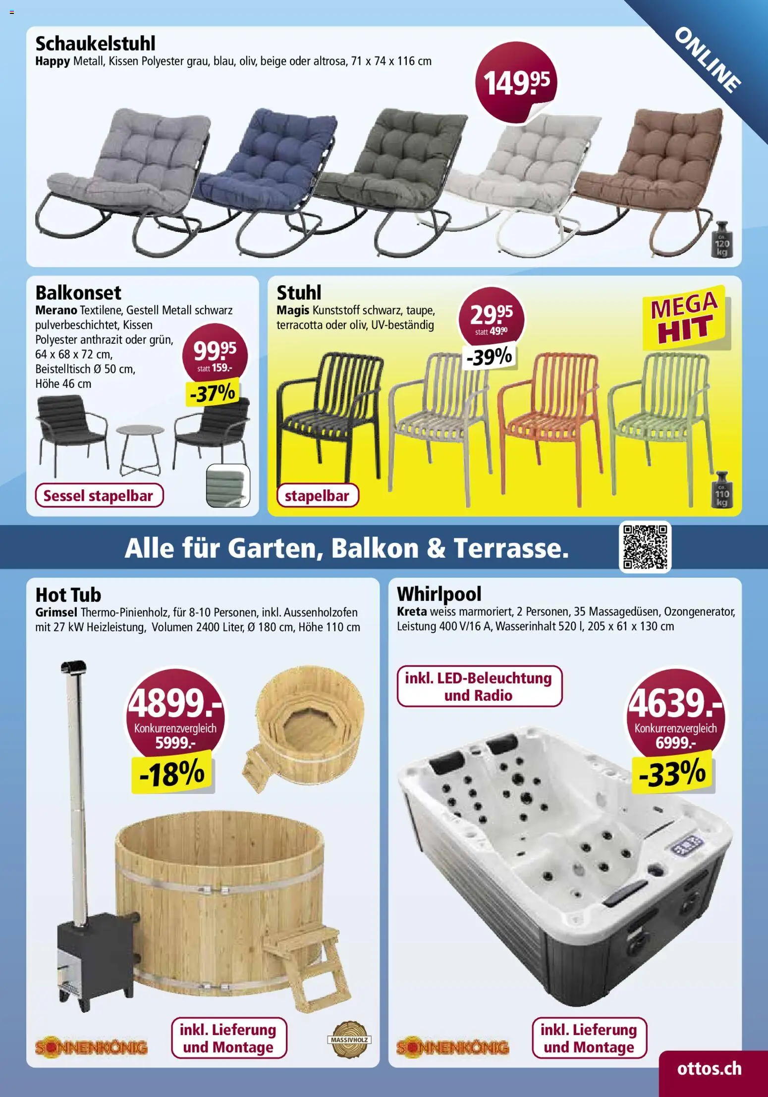 Otto's aktionen Online – gültig ab 09.03.2026 | Seite: 33 | Produkte: Kissen, Sessel, Radio, Beistelltisch