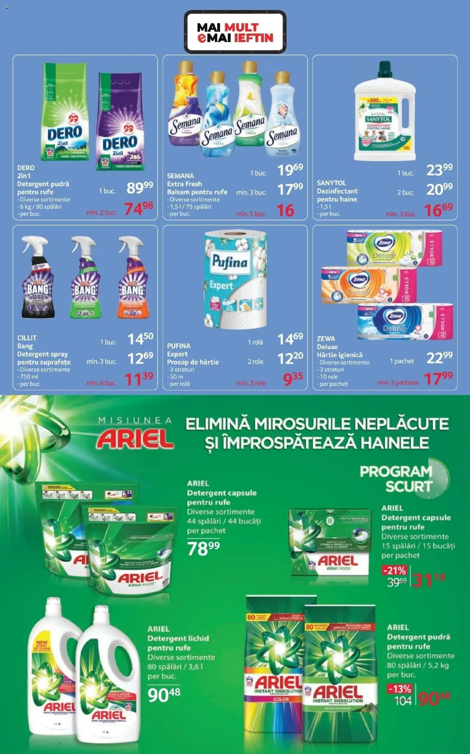 Noul catalog Selgros – valabil de la 06.03.2026 | Pagină: 19 | Produse: Şerit ödül, Pomelo, Pudră, Detergent
