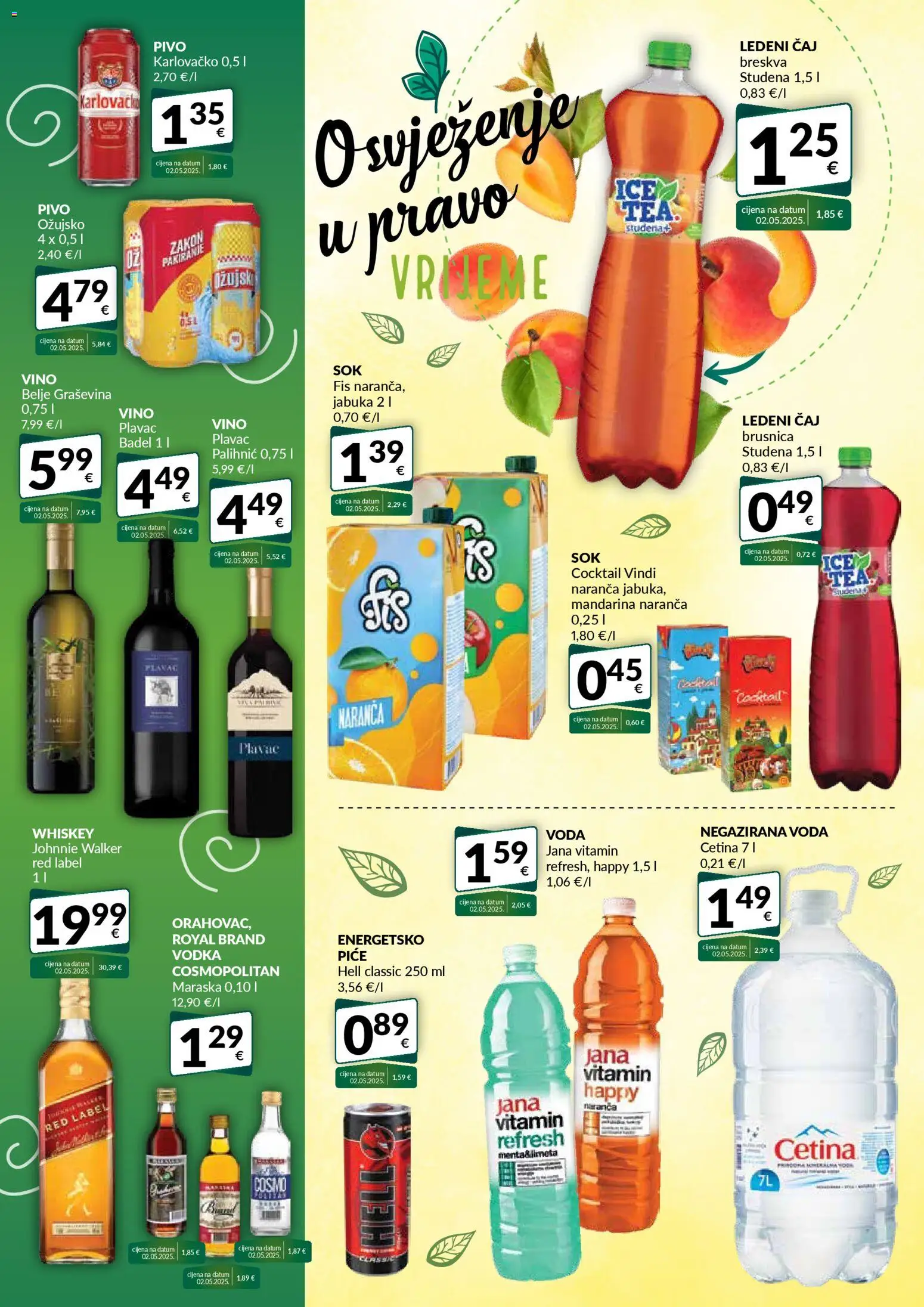 Bakmaz katalog | vrijedi od 11.03.2026 | Stranica: 6 | Proizvodi: Pivo, Ledeni čaj, Breskva, Brusnica