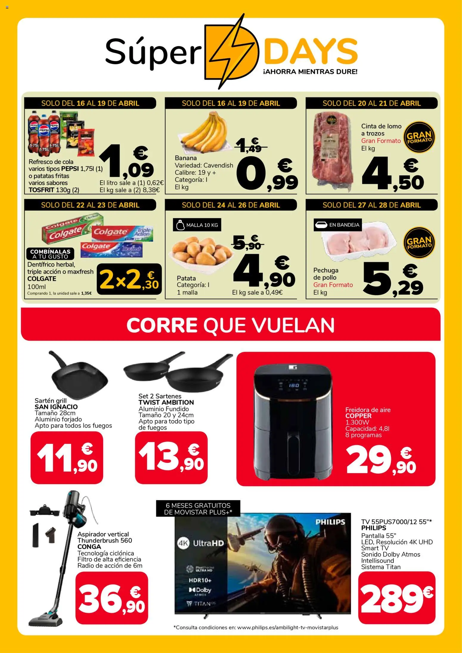 Supeco folleto │ válido desde el 16.04.2026 | Página: 3 | Productos: Radio, Freidora, Aspirador, Bandeja