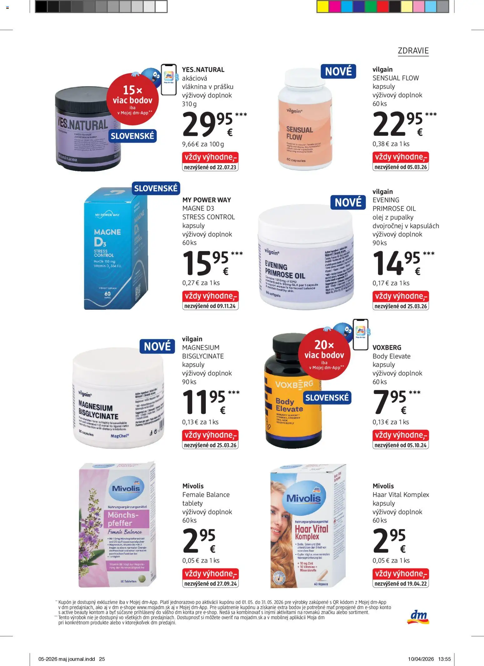 Nové dm drogerie akcie – leták je platný od 01.05.2026 | Strana: 25