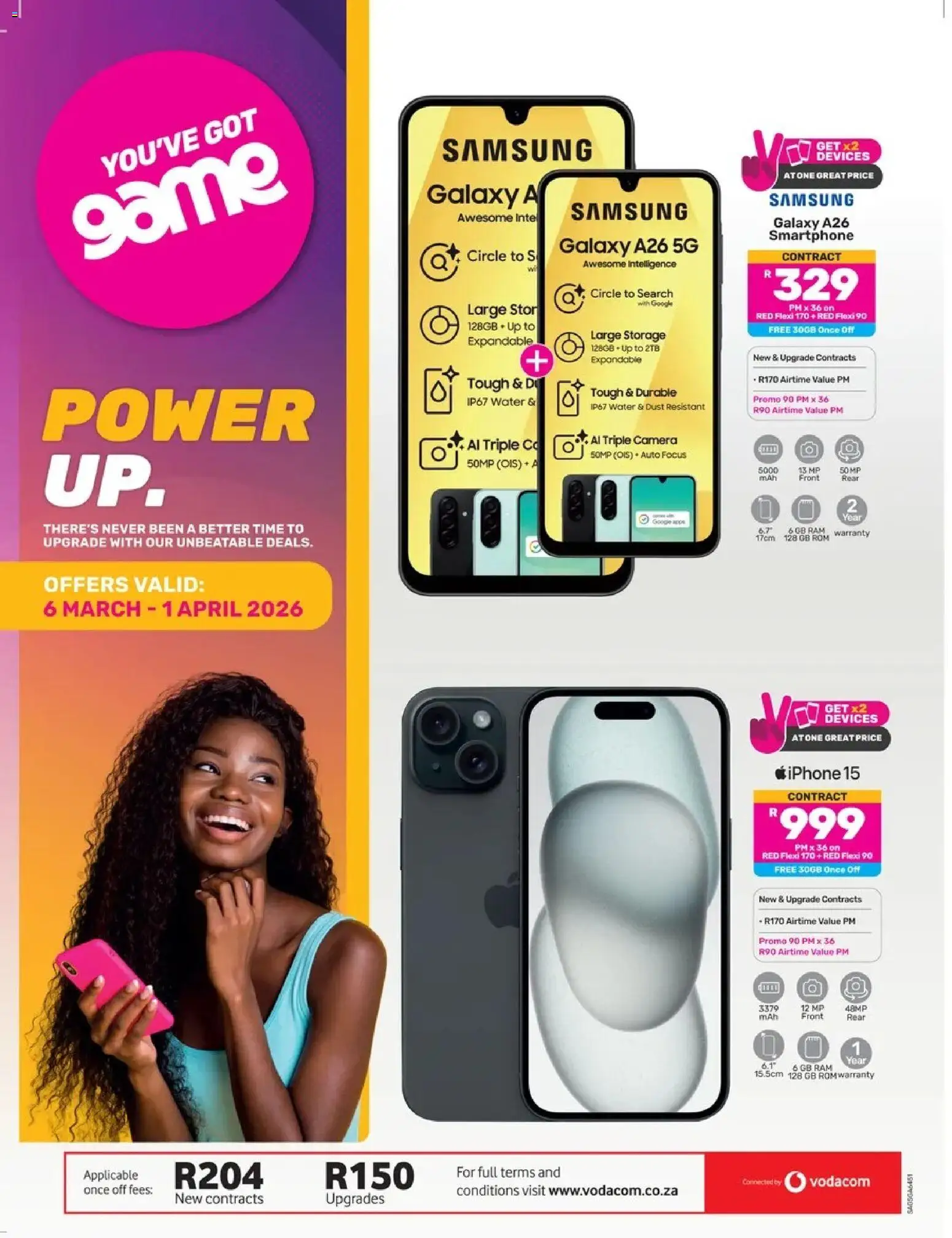 New Game catalogue – valid from 06.03.2026 | Page: 1 | Products: Smartphone, Camera, Water