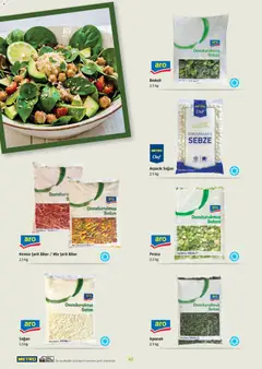 21.10.2025 tarihinden itibaren geçerli olan Metro kataloğu önizlemesi | Sayfa: 40 | Ürünler: Ispanak, Sebze, Biber, Brokoli