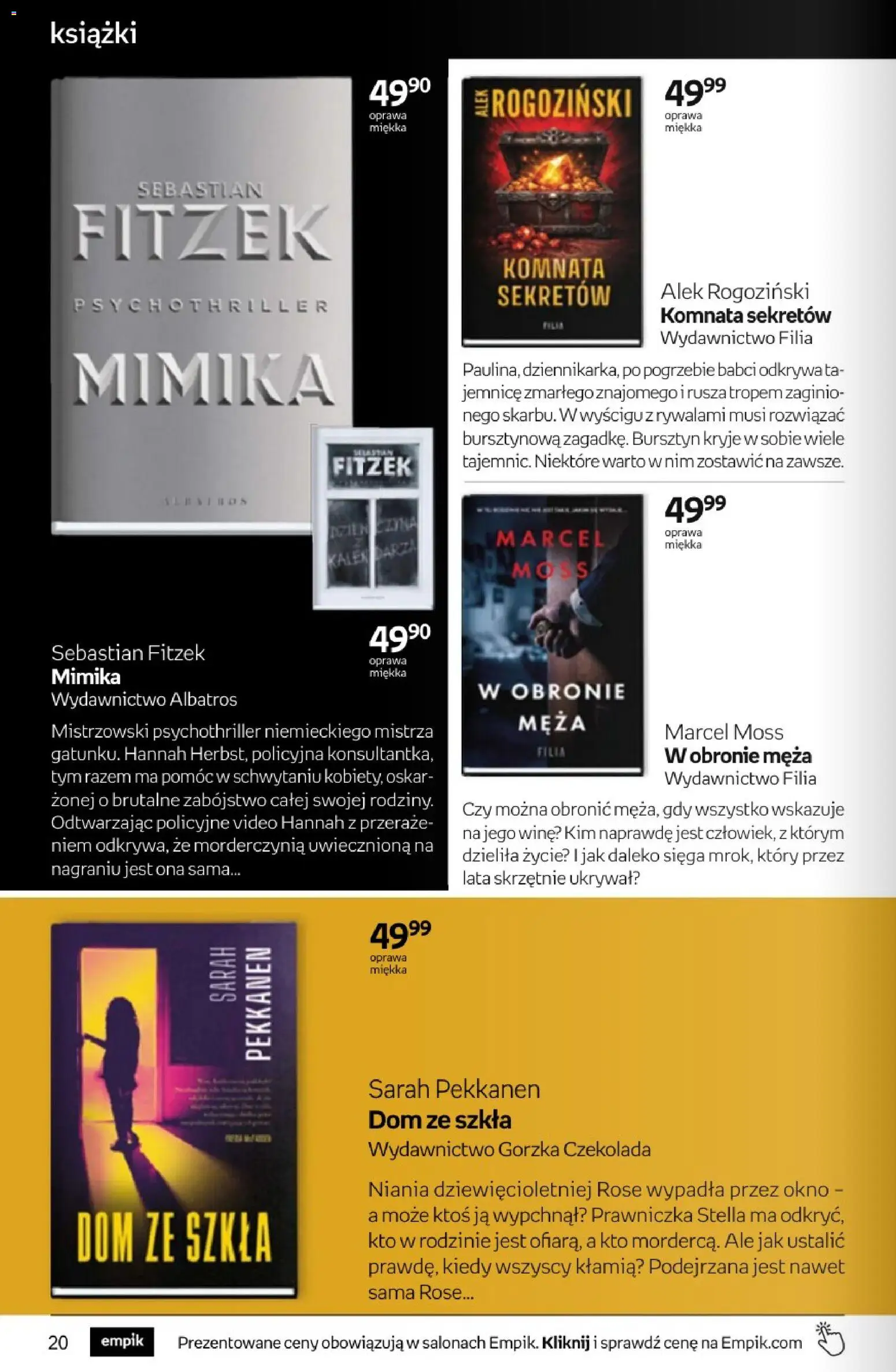 Empik promocje od 11.03.2026 | Strona: 20 | Produkty: Książki, Czekolada