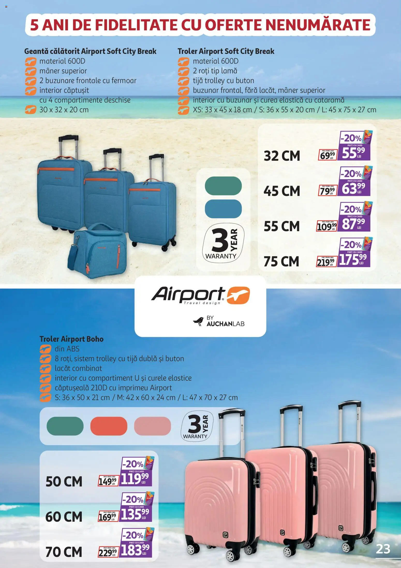 Noul catalog Auchan – valabil de la 04.03.2026 | Pagină: 23 | Produse: Curea, Geantă, Mâner