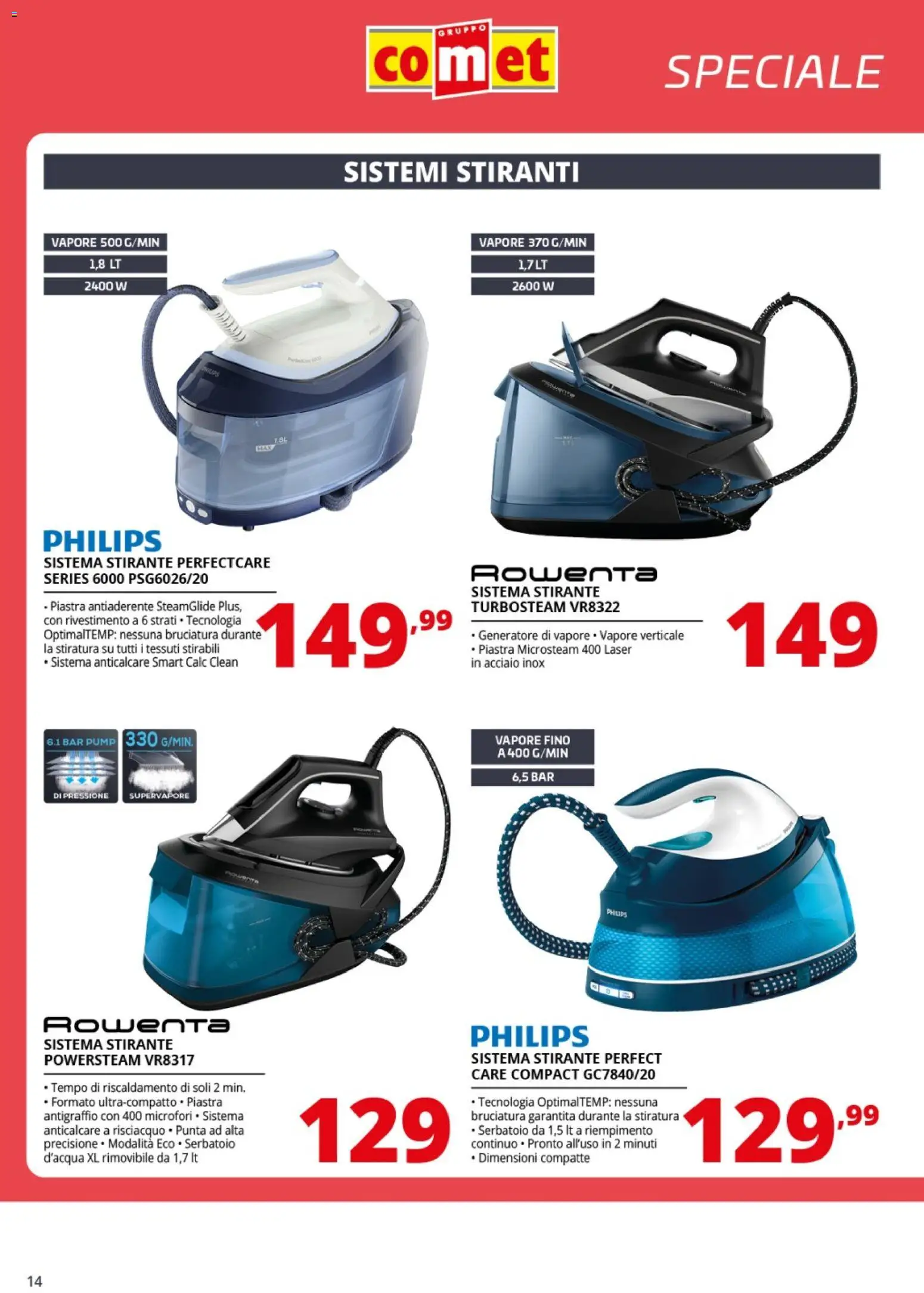 Volantino Comet del 06.03.2026 | Pagina: 14 | Prodotti: Anticalcare, Generatore