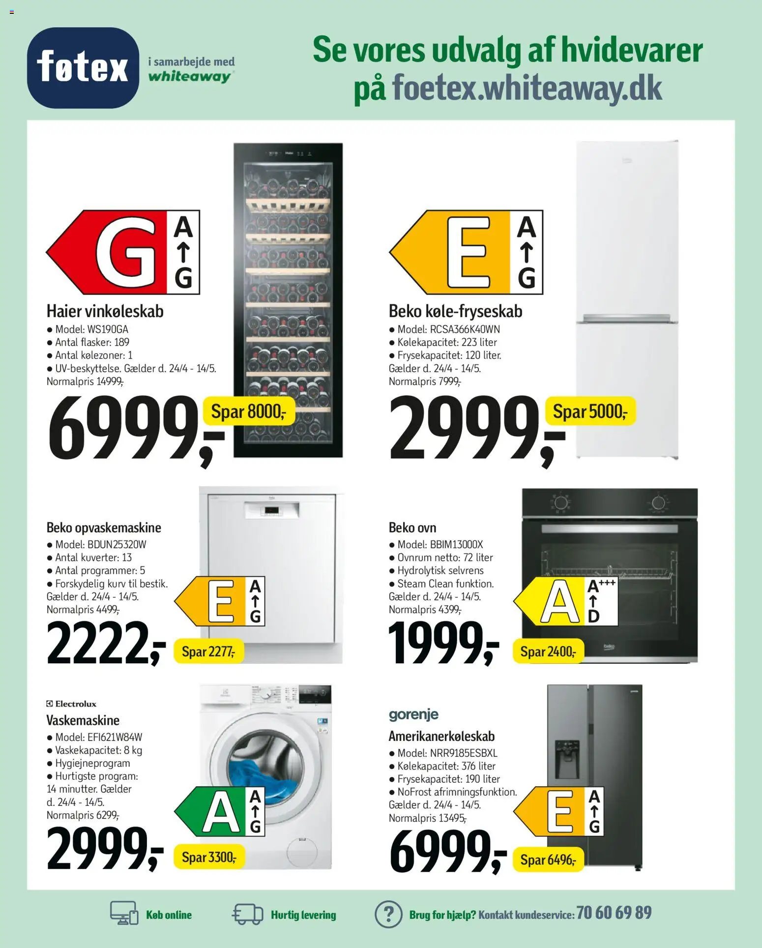 Føtex tilbudsavis – gyldig fra 01.05.2026 | Side: 66 | Produkter: Kurv, Vaskemaskine, Ovn, Opvaskemaskine