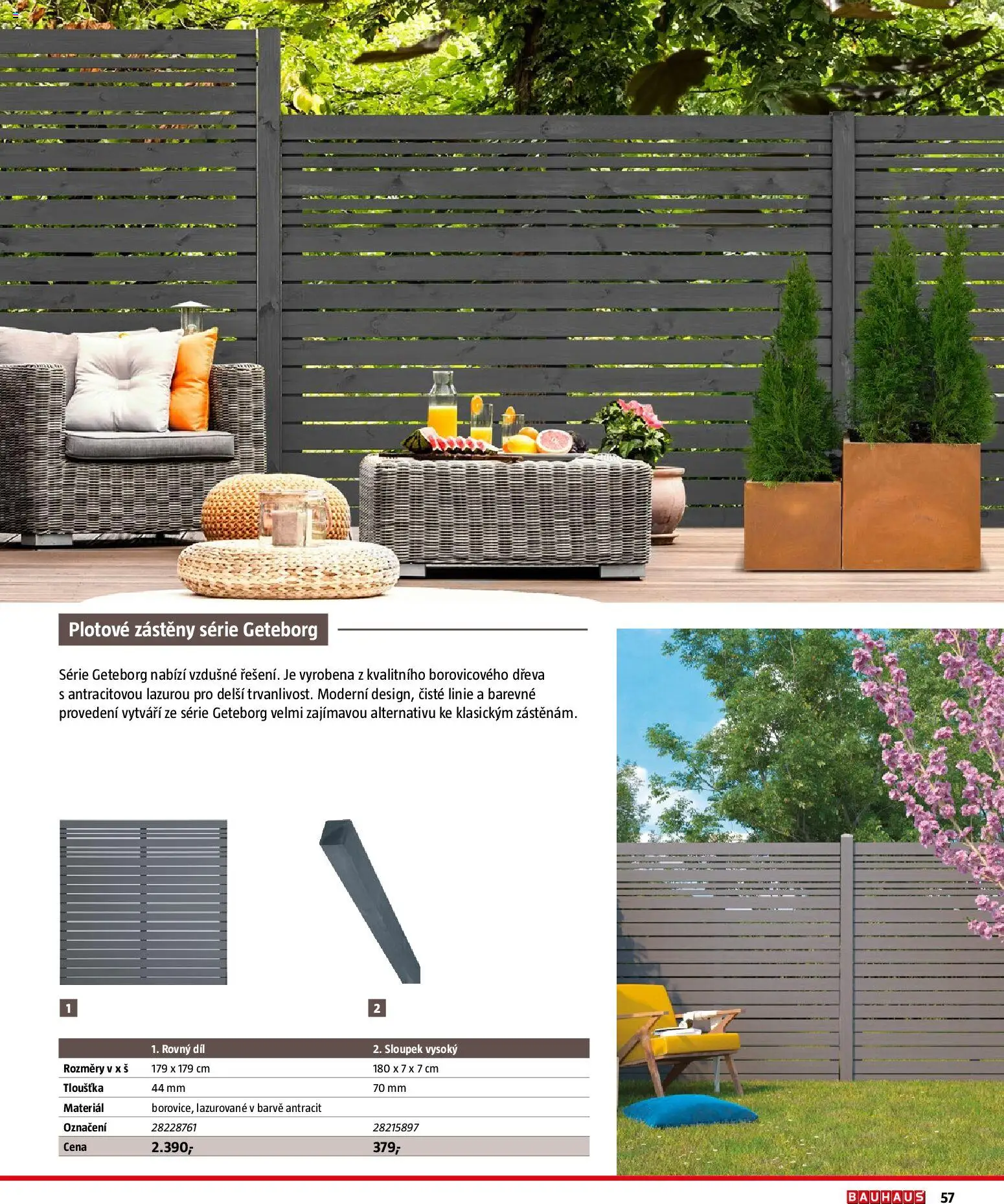 Bauhaus katalog Ploty a zahradní domky od 11.03.2026 | Strana: 57