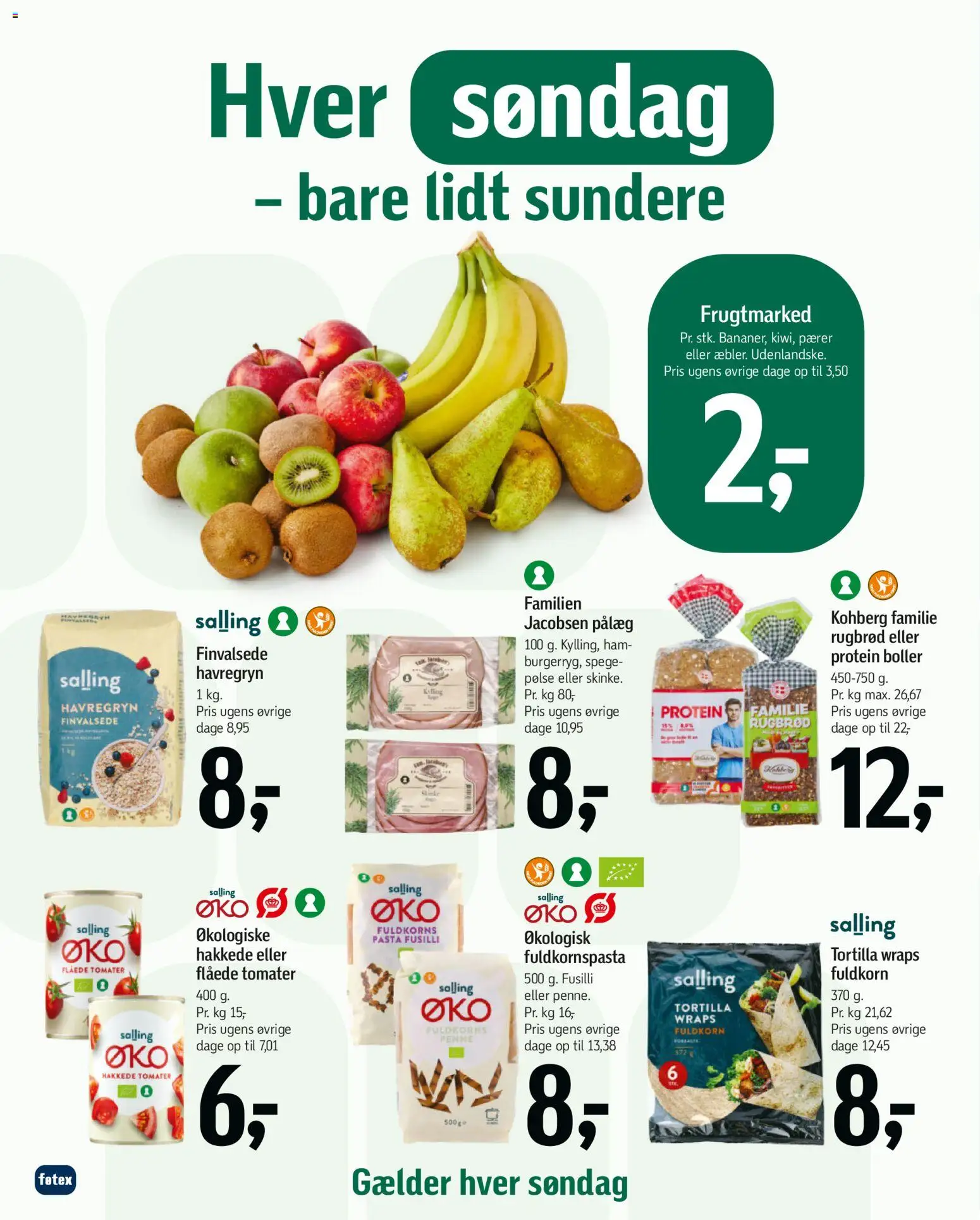 Føtex tilbudsavis – gyldig fra 01.05.2026 | Side: 12 | Produkter: Hakkede tomater, Rugbrød, Flåede Tomater, Pærer