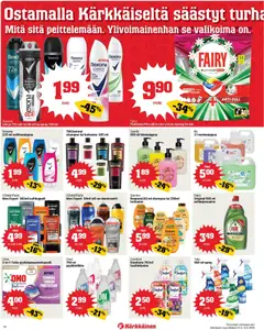 Kärkkäinen-mainoslehti voimassa 23.04.2026 alkaen | Sivu: 18 | Tuotteet: Shampoo, Deodorantti, Huuhteluaine, Astianpesuaine