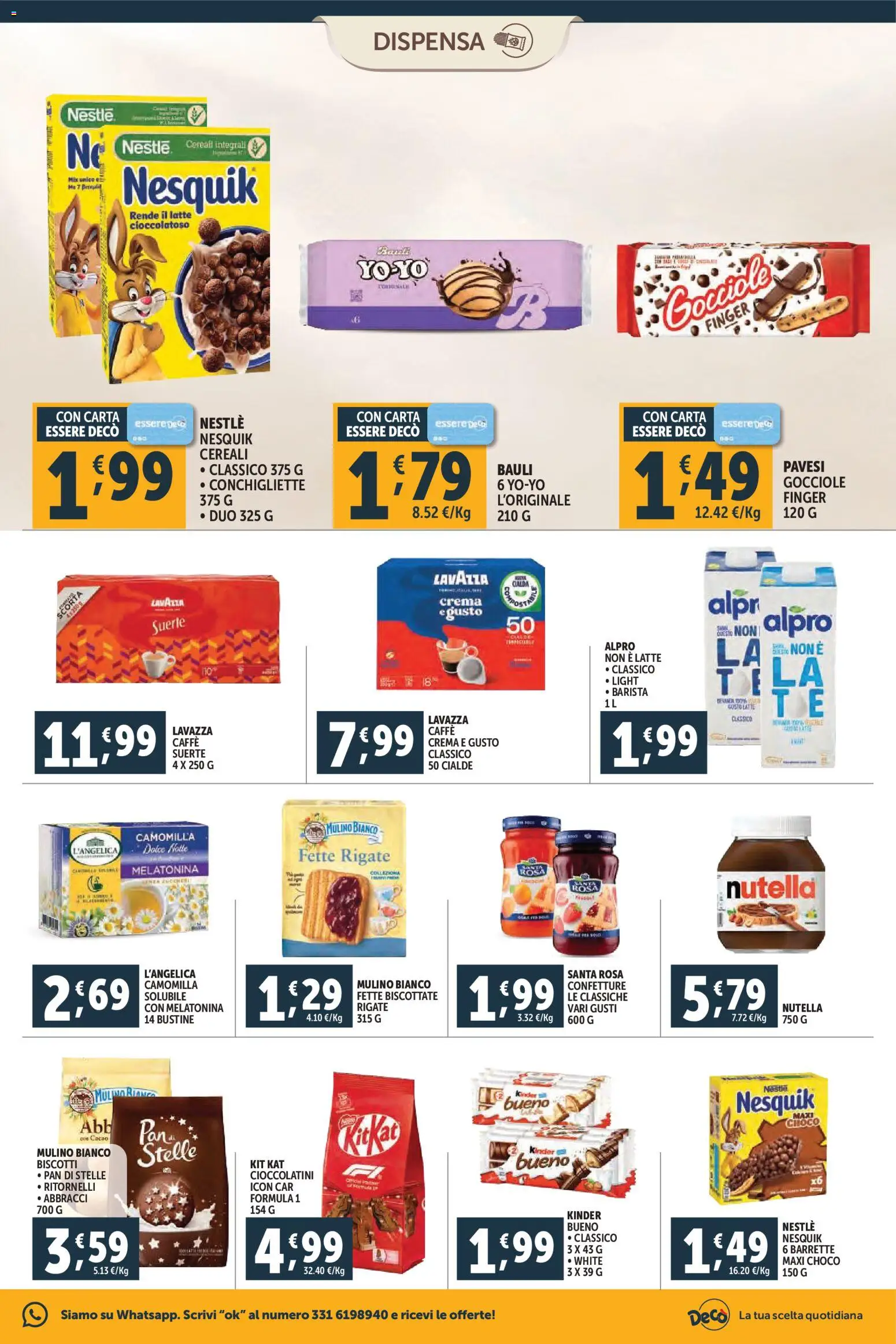 Volantino Decò del 06.03.2026 | Pagina: 7 | Prodotti: Caffè, Biscotti, Lavazza, Cioccolatini