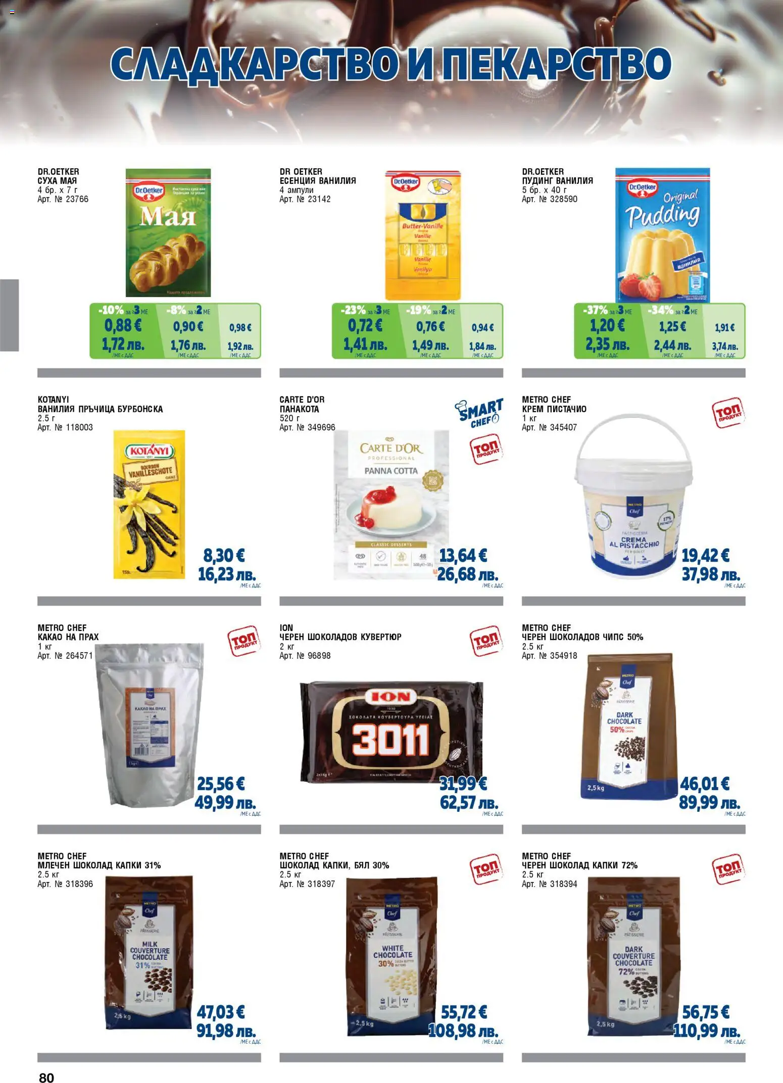 {H1} | Страница: 80 | Продукти: Шоколад, Чипс, Calvados, Черен шоколад