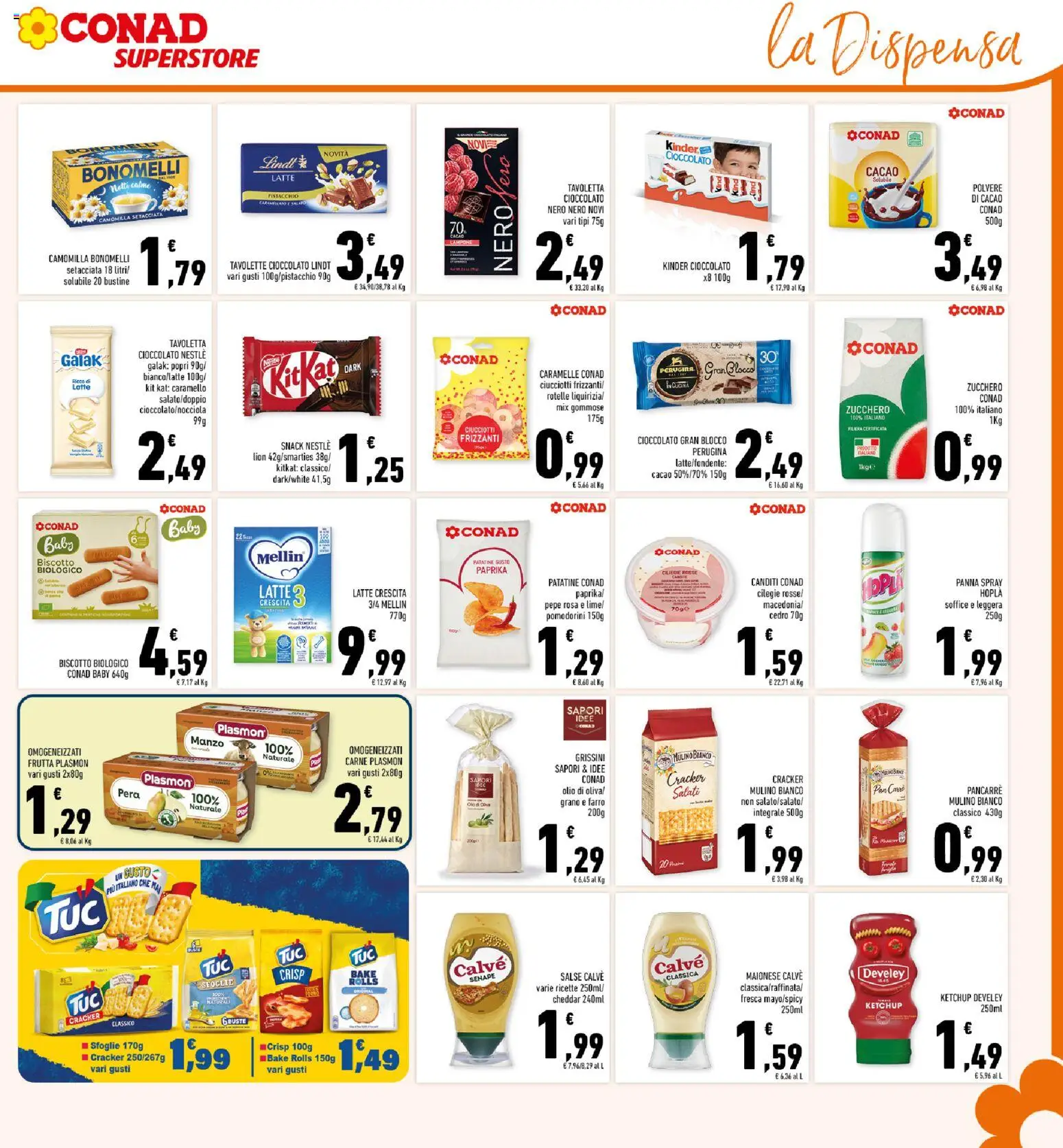 Volantino Conad del 11.03.2026 | Pagina: 21 | Prodotti: Patatine, Ketchup, Panna, Farro