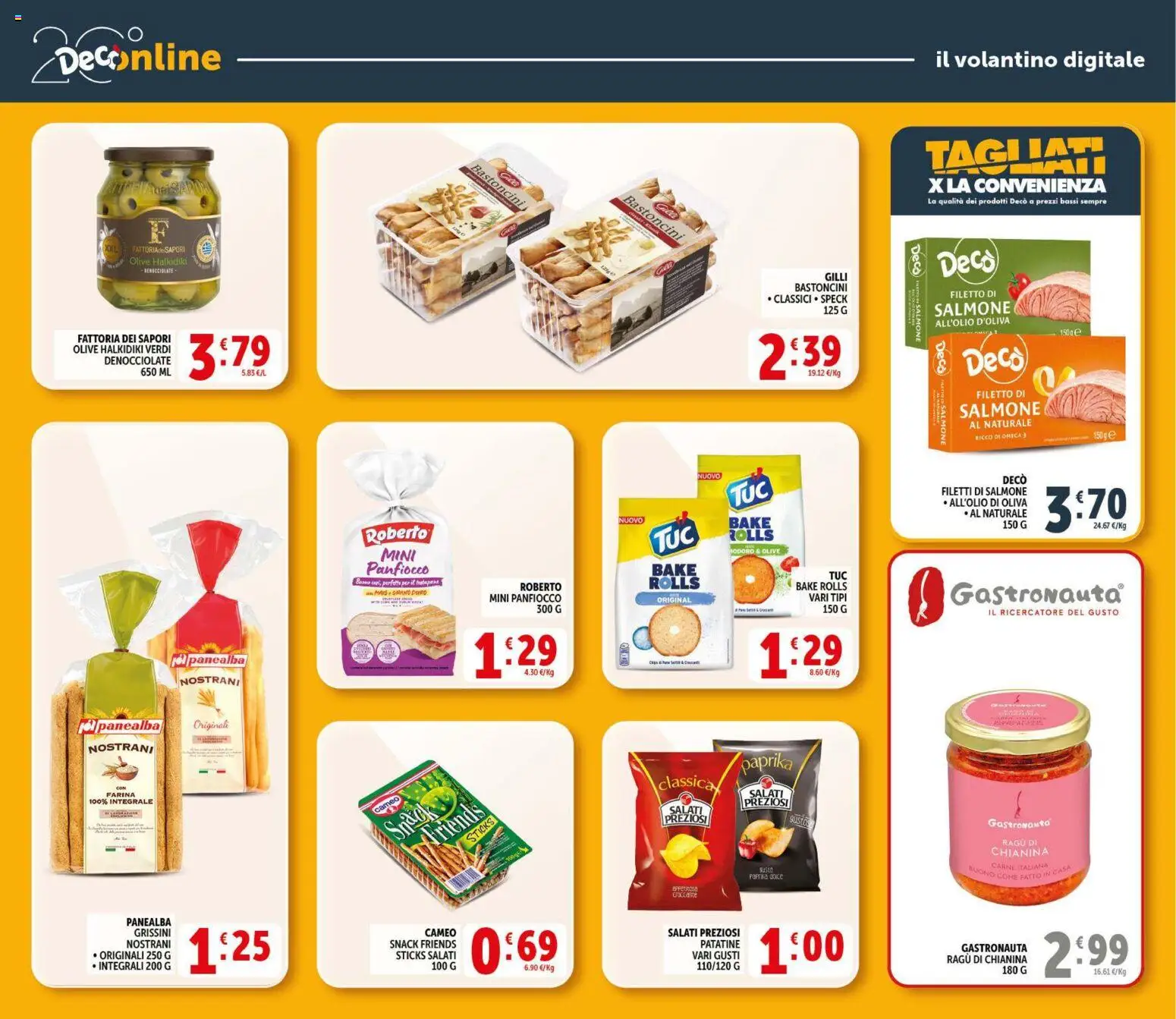 Volantino Decò del 09.04.2026 | Pagina: 30 | Prodotti: Patatine, Olive, Farina, Ragú