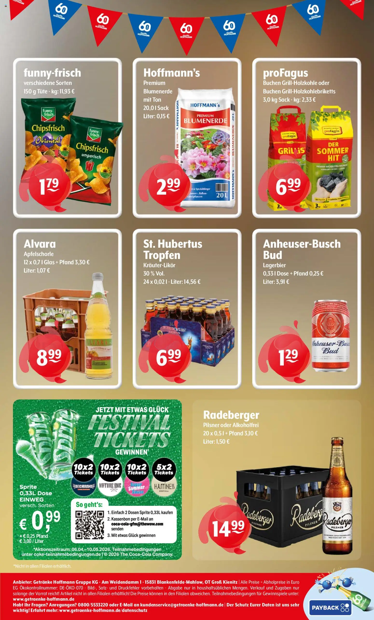 Trink und Spare Prospekt 	 – gültig ab 04.05.2026 | Seite: 8 | Produkte: Sprite, Blumenerde, Radeberger pilsner