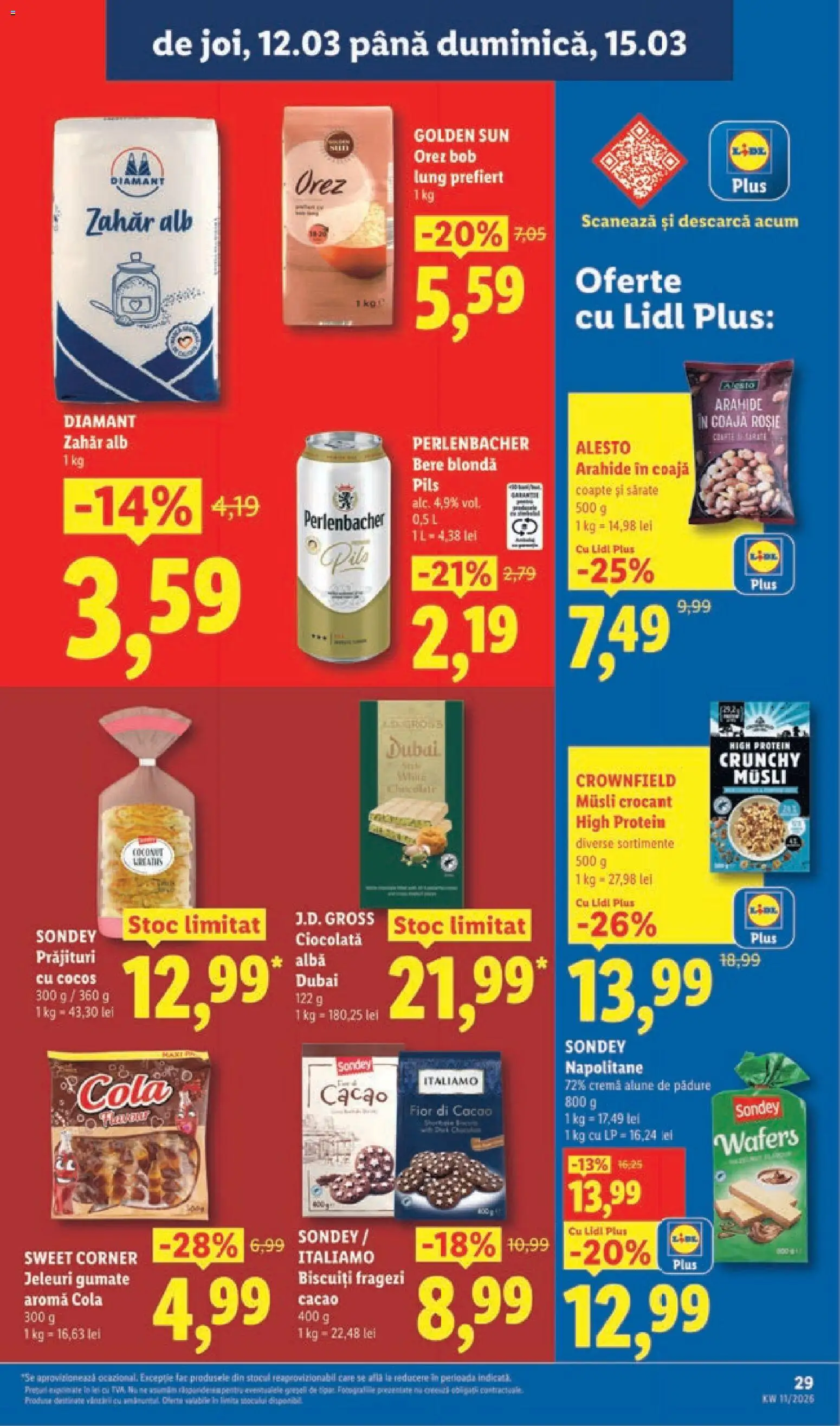 Noul catalog Lidl – valabil de la 09.03.2026 | Pagină: 29 | Produse: Arahide, Alune, Vin, Biscuiți