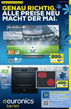 Euronics Prospekt Berlet ab 23.04.2026 gültig