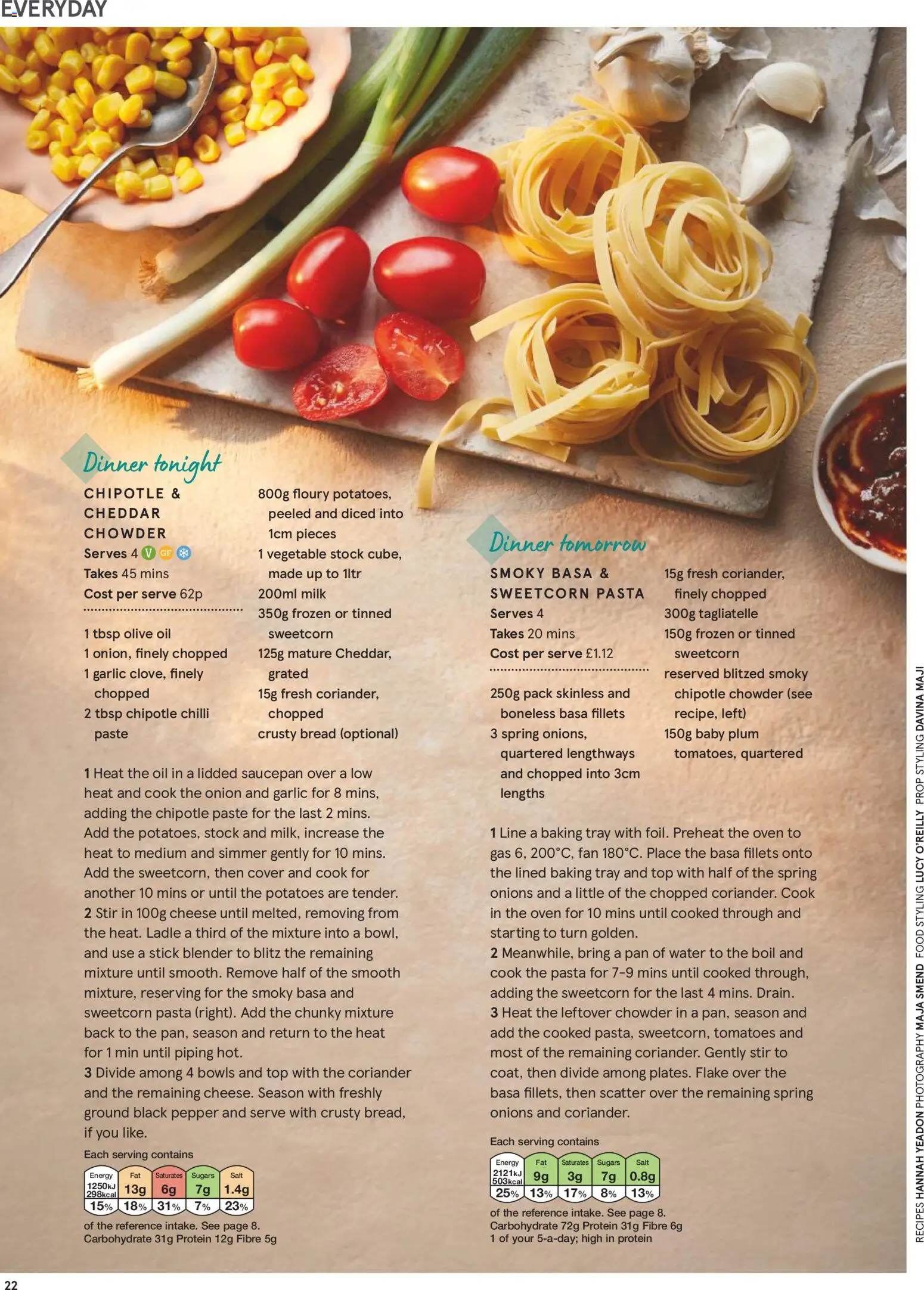 {H1} | Page: 22 | Products: Onion, Chilli, Saucepan, Bread