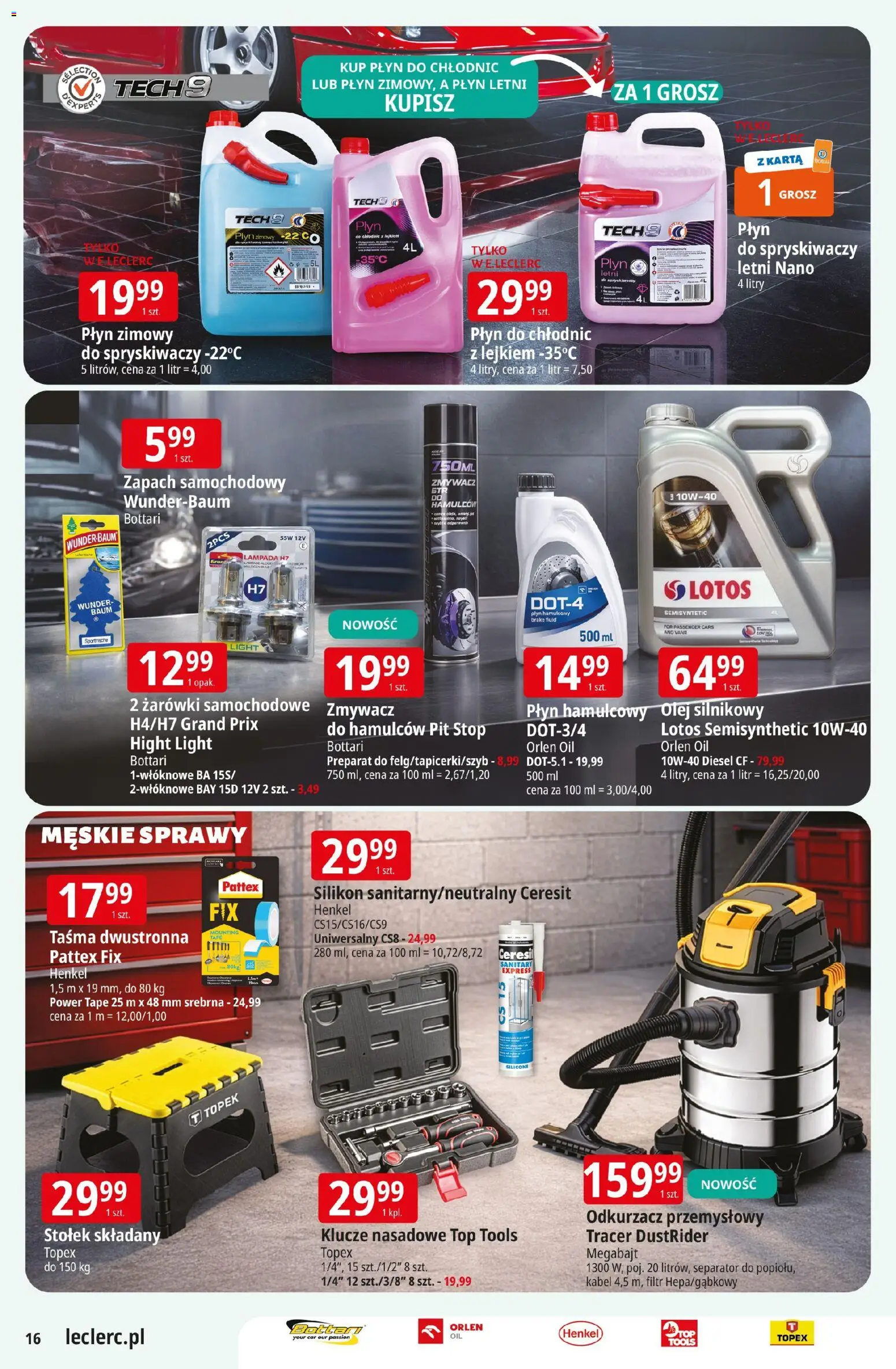 E.Leclerc gazetka - Kłodzko od 10.03.2026 | Strona: 16 | Produkty: Karta, Kabel, Odkurzacz przemysłowy, Żarówki