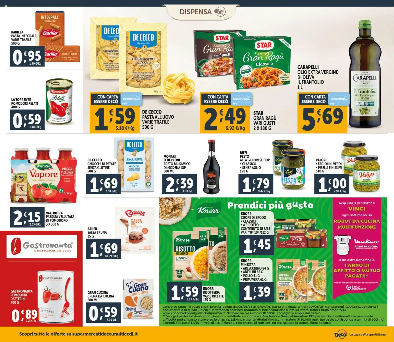 Volantino Decò del 06.03.2026 | Pagina: 14 | Prodotti: Manzo, Pesto, Piselli, Olio extra vergine