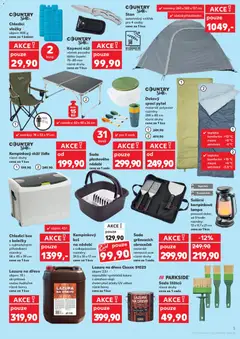 Náhled letáku Kempinkový stůl/ židle, různé druhy, cena za 1 kus od 29.04.2026 | Strana: 3 | Produkty: Box, Chladicí box, Barvy, Spací pytel