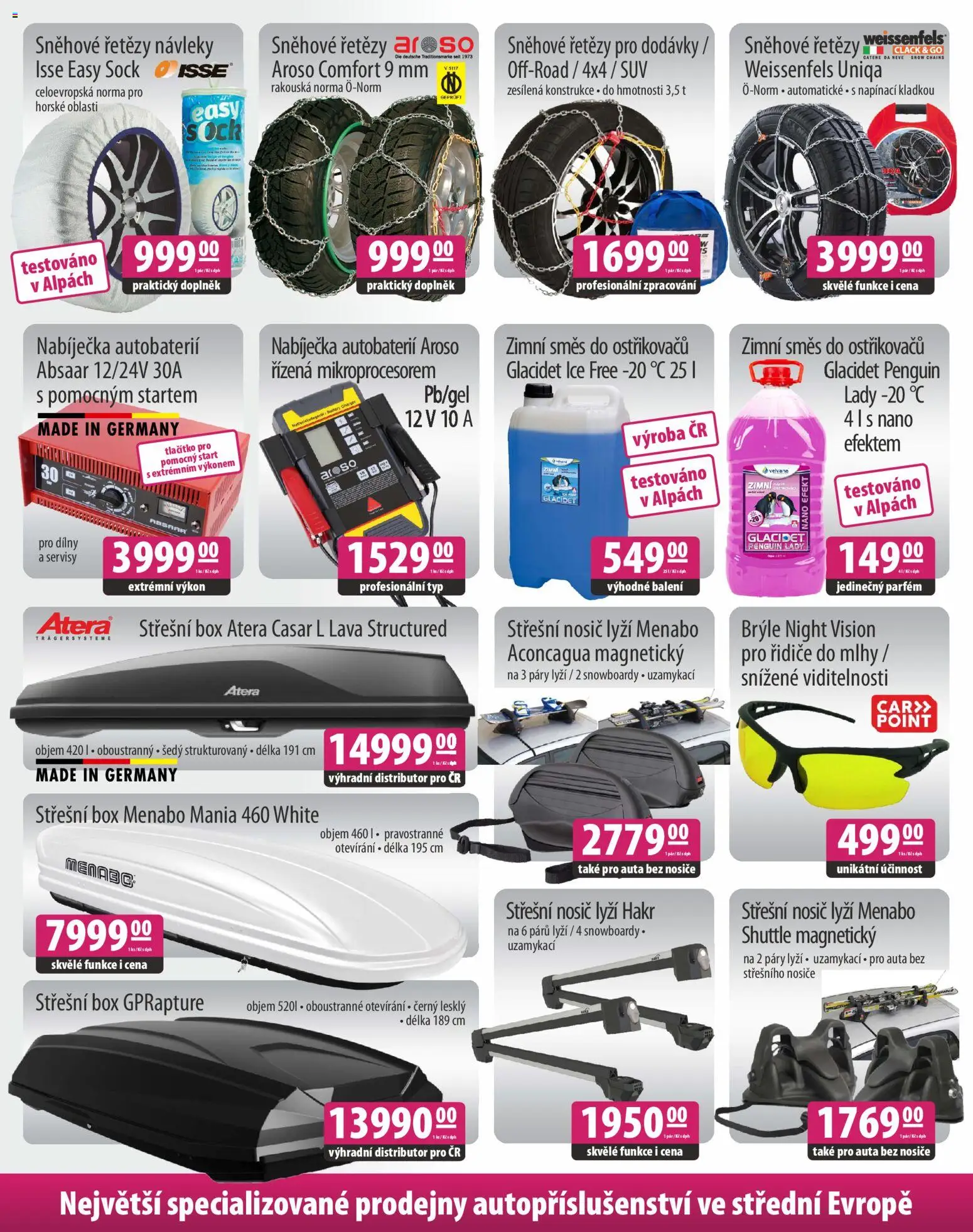 Na hory se skvělým vybavením! od 21.01.2026 | Strana: 3 | Produkty: Box, Brýle, Zimní směs do ostřikovačů, Parfém