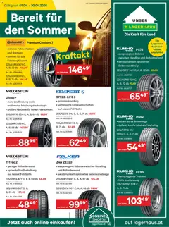 Lagerhaus bereit für den Sommer ab 01.04.2026 gültig