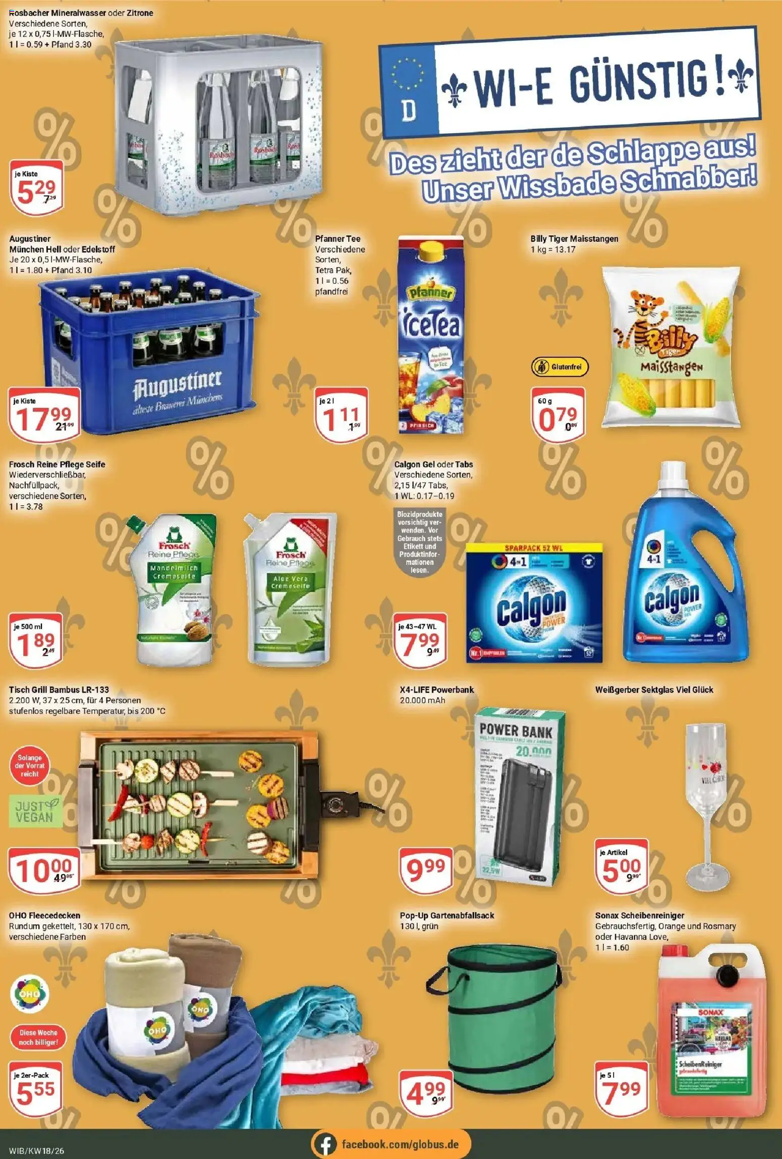 Globus Prospekt Wiesbaden-Nordenstadt	 – gültig ab 27.04.2026 | Seite: 14 | Produkte: Grill, Seife, Pfirsich, Tee