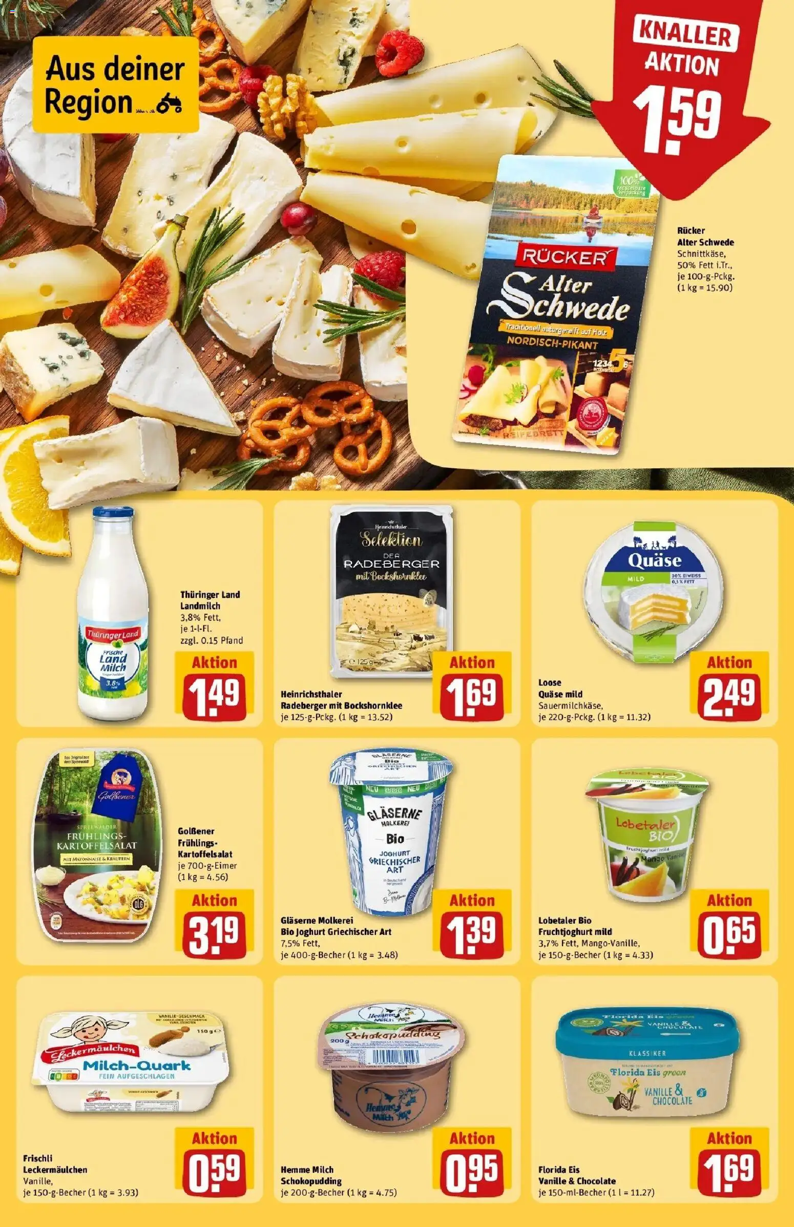 Rewe Prospekt Brandenburg An Der Havel	 – gültig ab 12.04.2026 | Seite: 19 | Produkte: Fruchtjoghurt, Pudding, Mayonnaise, Eis