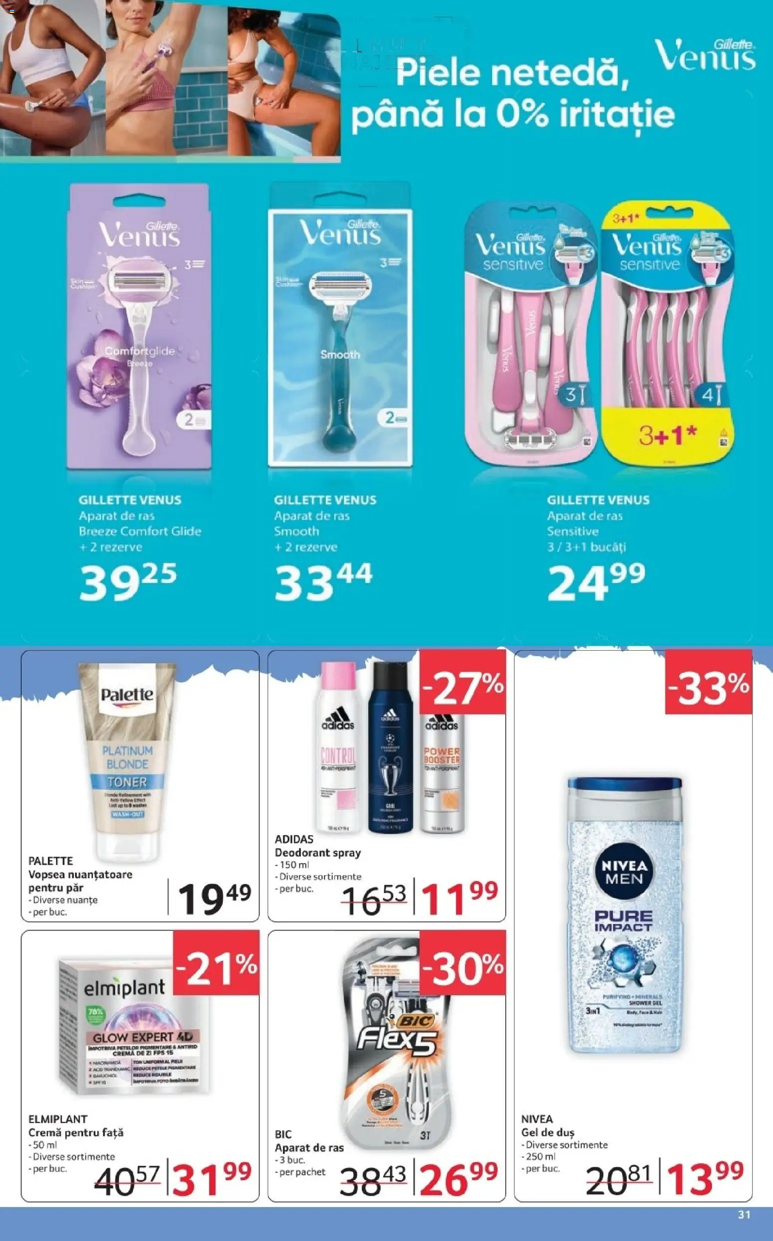 Noul catalog Selgros – valabil de la 06.03.2026 | Pagină: 31 | Produse: Toner, Duș, Peluş Köpek Yatağı, Gel de duș