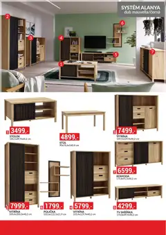 Náhled letáku BAUMAX leták - Objevte svět nábytku od 01.04.2026 | Strana: 9 | Produkty: Polička, Vitrína, Tv skříňka, Skříňka
