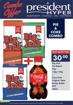 President Hyper specials catalogue – valid from 07.04.2026 | Page: 4 | Products: Steak, Coke, Beef, Stock