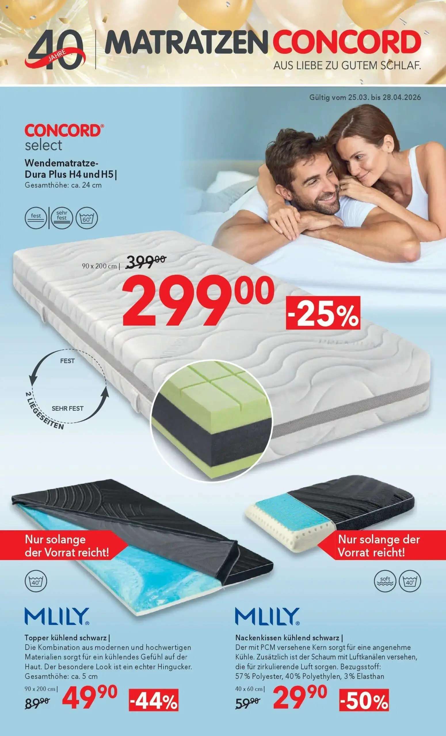 Matratzen Concord Aus Liebe zu gutem Schlaf - Graz gültig ab 25.03.2026 | Seite: 1