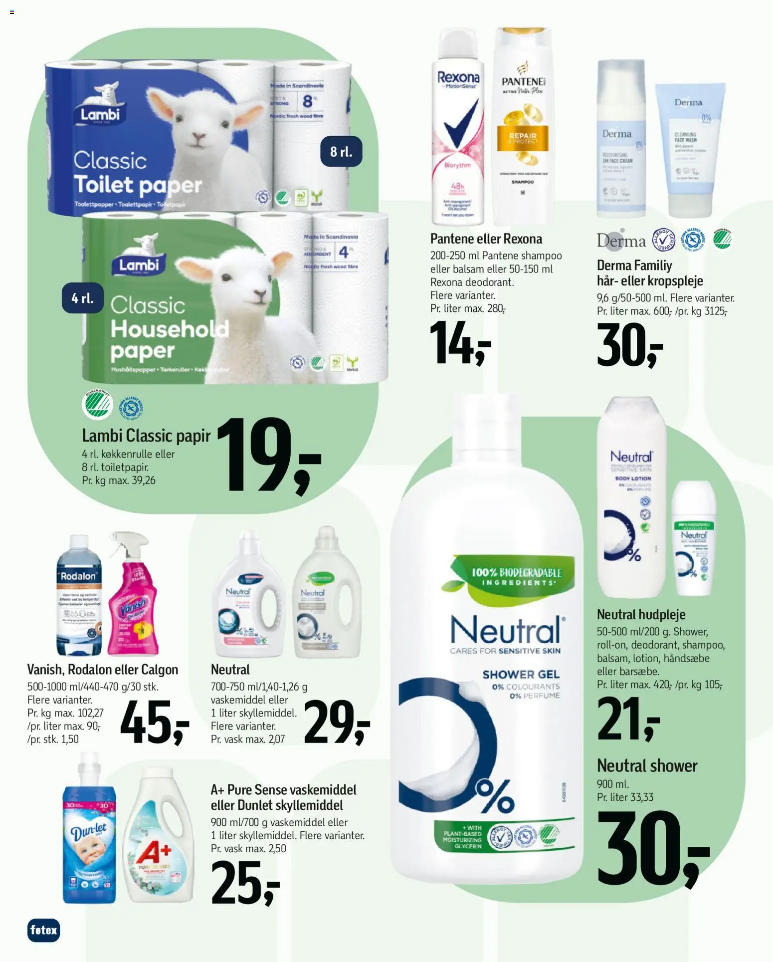 Føtex tilbudsavis – gyldig fra 01.05.2026 | Side: 49 | Produkter: Shampoo, Balsam, Skyllemiddel, Toilet
