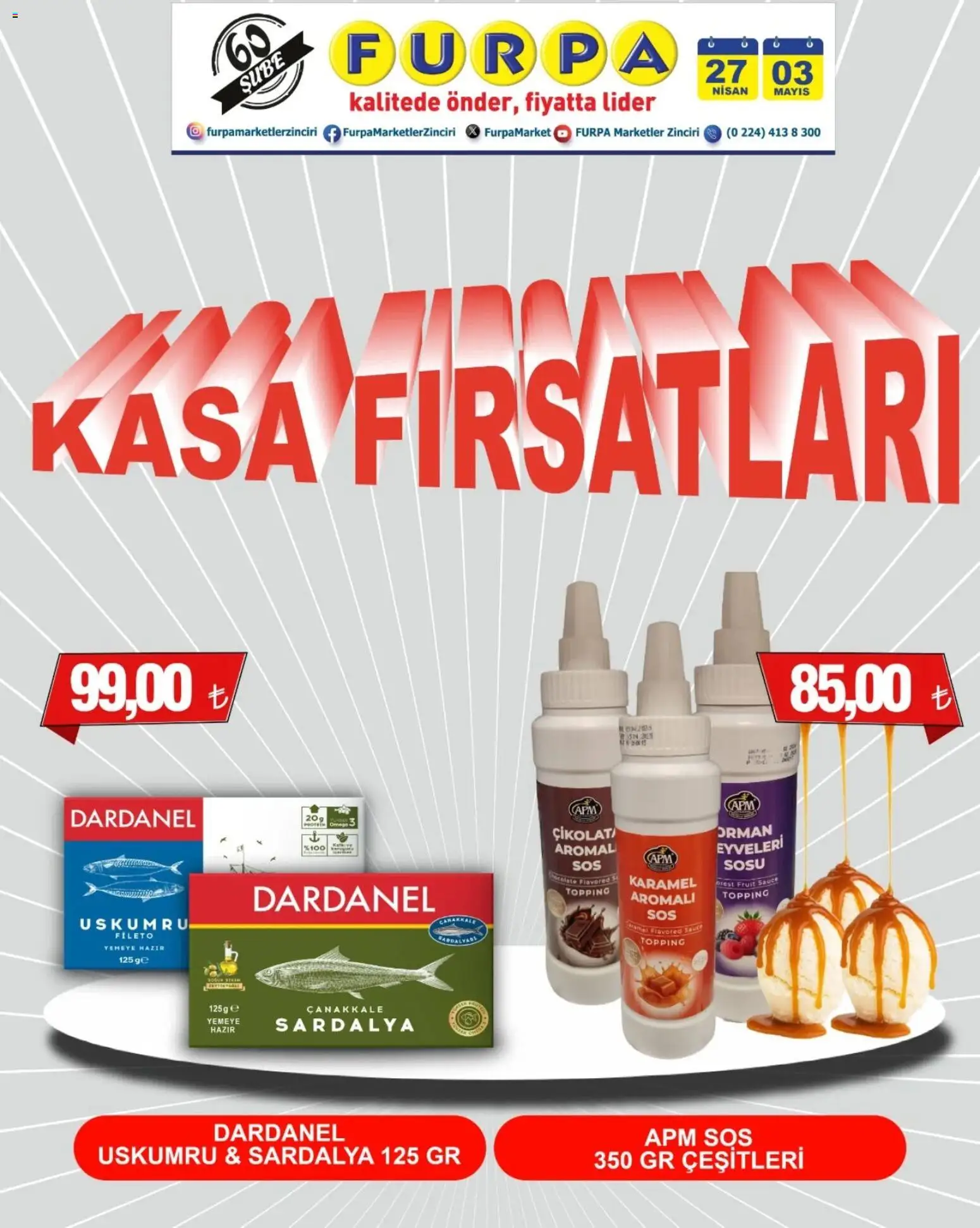 Furpa - Kasa Fırsatları - 27.04.2026 tarihinden itibaren geçerlidir | Sayfa: 1 | Ürünler: Sos, Kasa