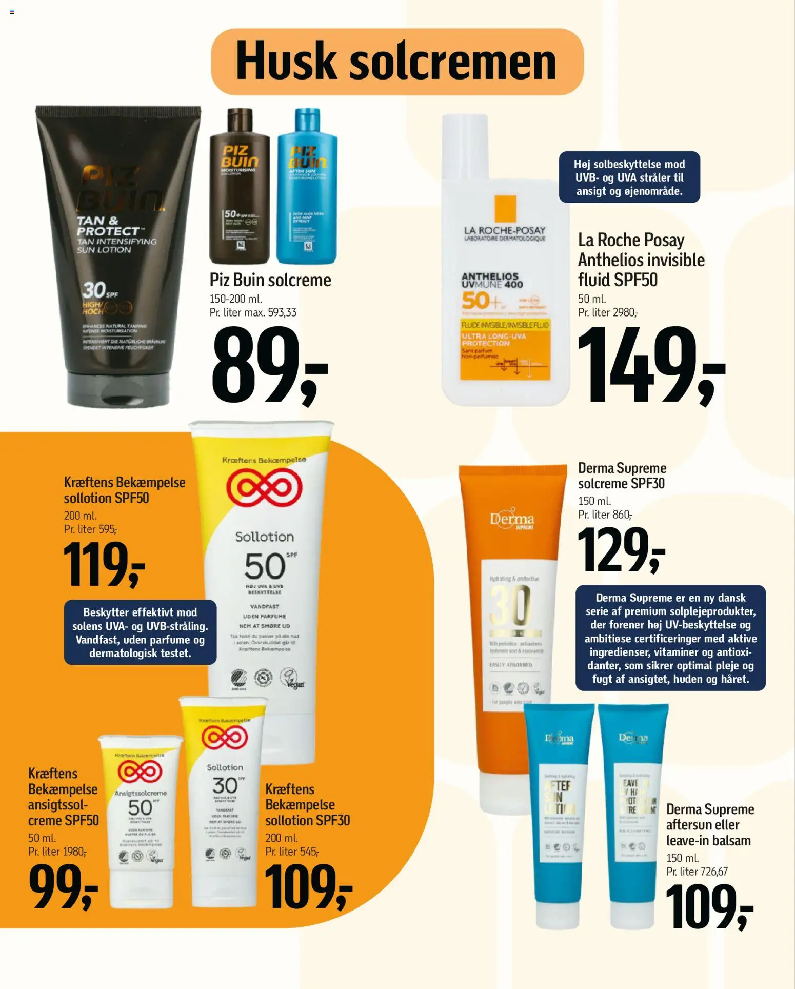 Føtex tilbudsavis – gyldig fra 01.05.2026 | Side: 50 | Produkter: Balsam, Creme, Solcreme, Søm