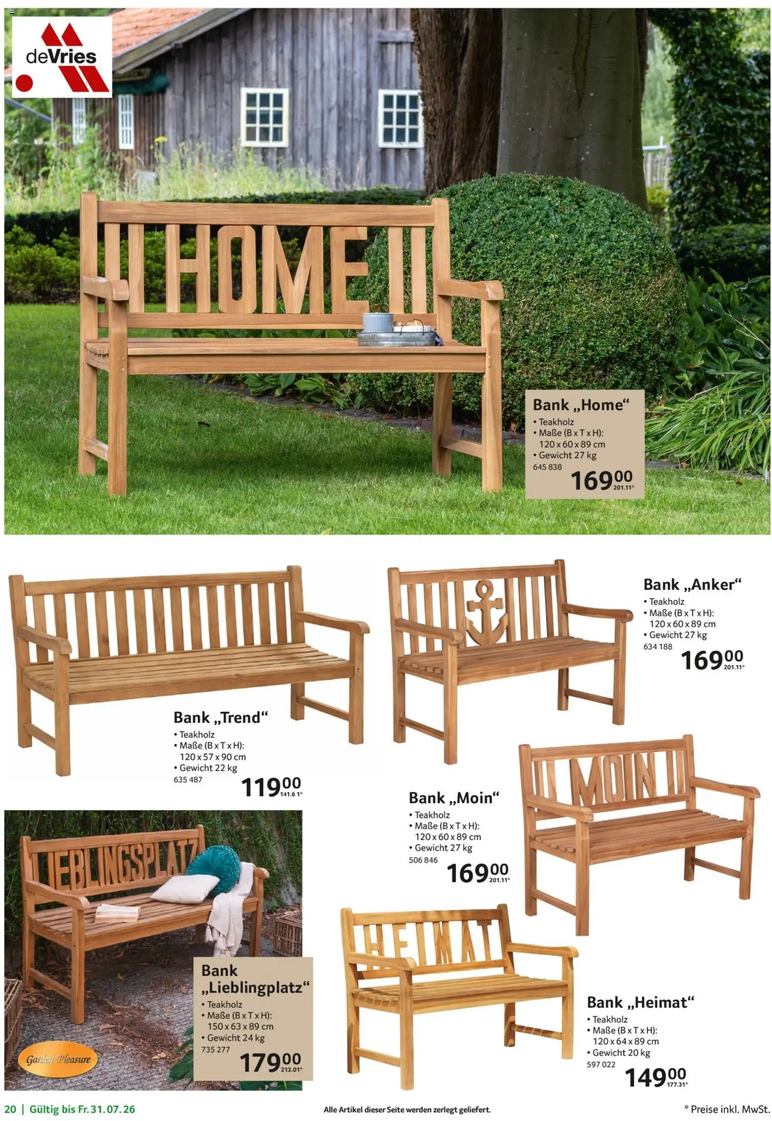 Selgros Garten Exklusiv – gültig ab 19.03.2026 | Seite: 20 | Produkte: Gewicht