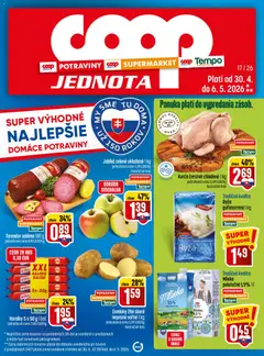 COOP Jednota leták platný od 30.04.2026