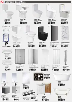 Build It specials catalogue – valid from 23.04.2026 | Page: 3 | Products: Toilet, Shower, Cistern, Basin