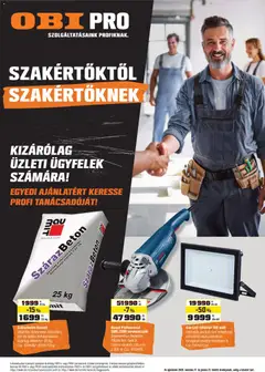 OBI Szakértőktől szakértőknek - amely érvényes a következő dátumtól: 17.03.2026