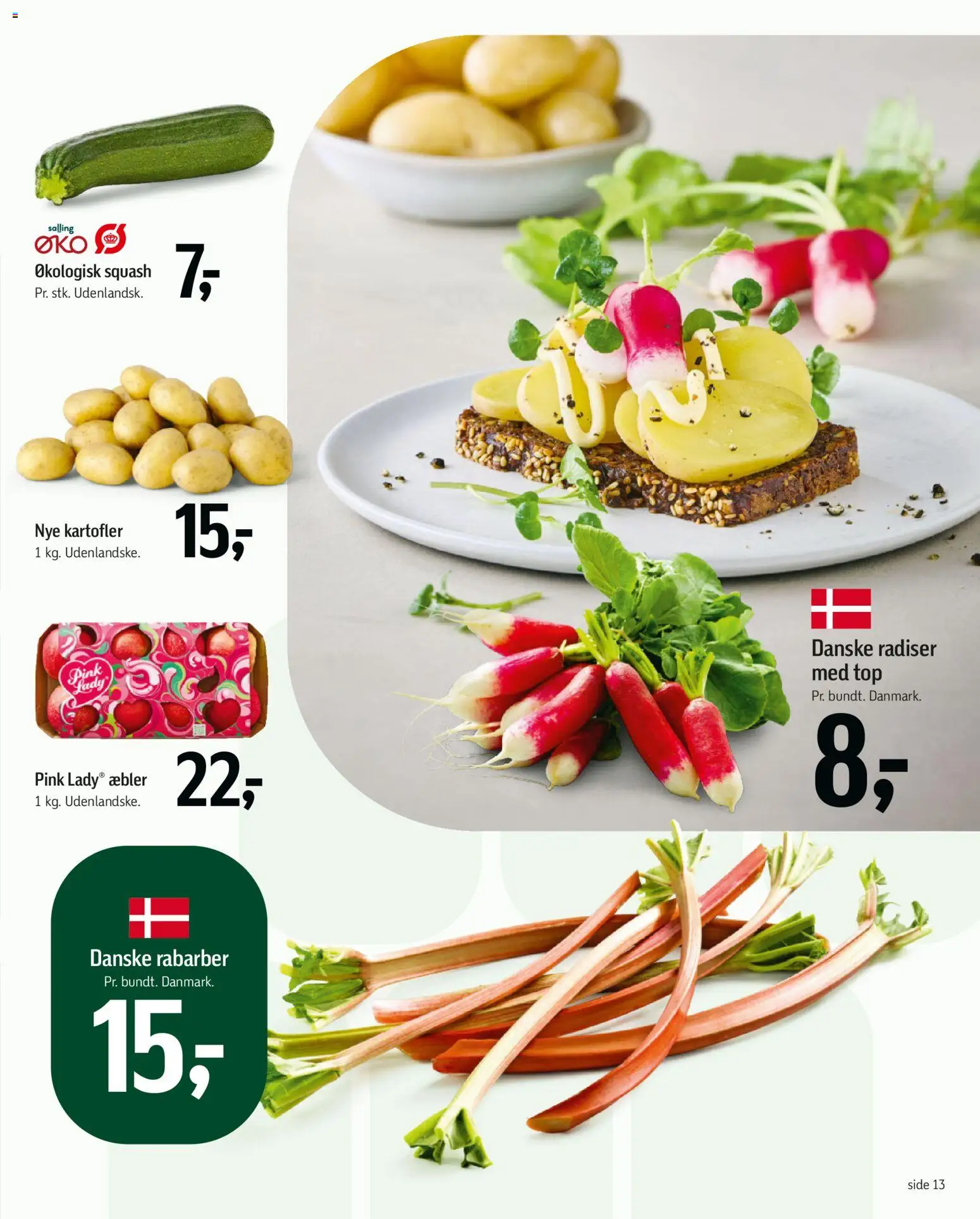 Føtex tilbudsavis – gyldig fra 01.05.2026 | Side: 30 | Produkter: Rabarber, Radiser, Æbler, Kartofler